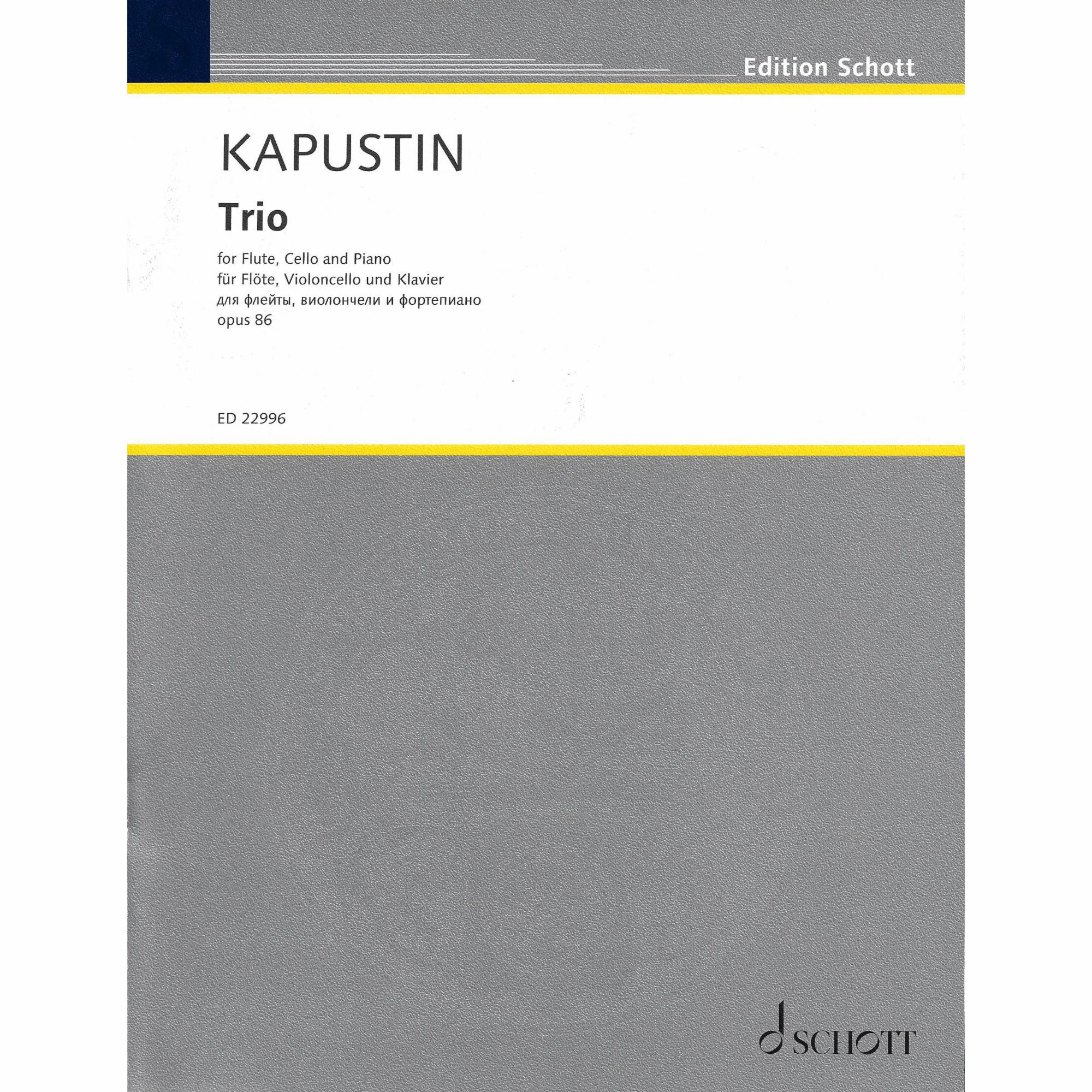 Kapustin -- Trio, Op. 86 for Flute, Cello and Piano