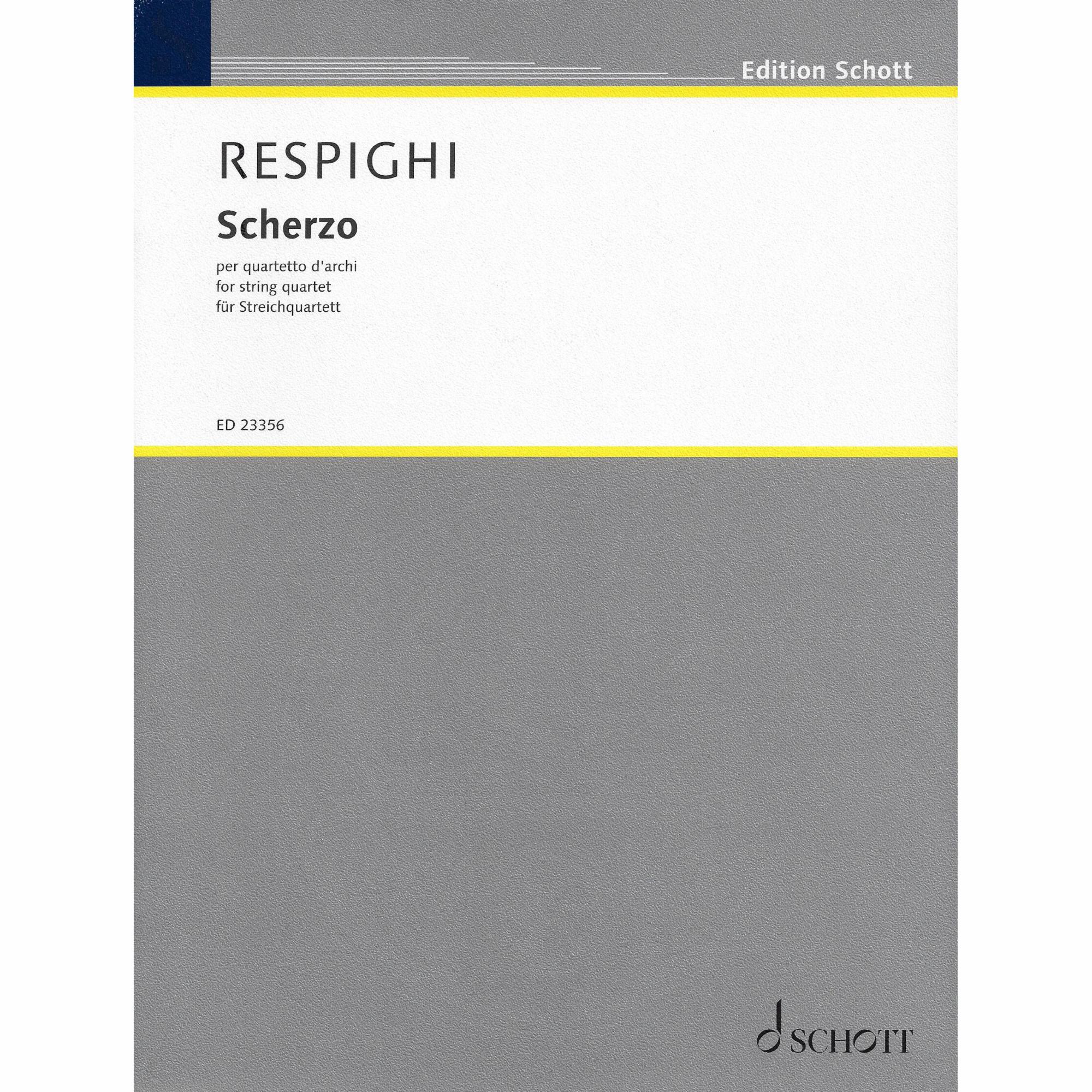Respighi -- Scherzo in E Minor for String Quartet
