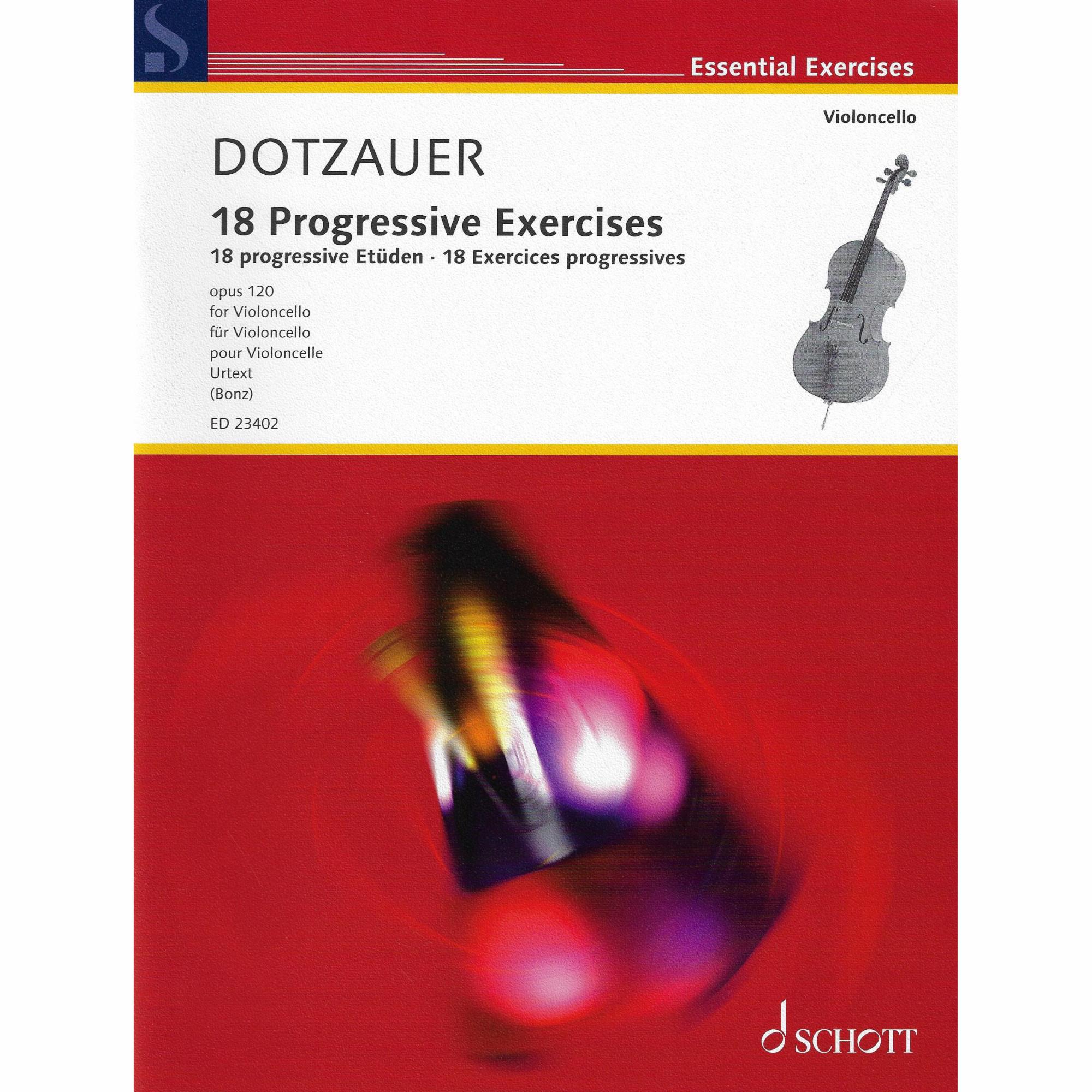 Dotzauer -- 18 Progressive Exercises, Op. 120 for Cello