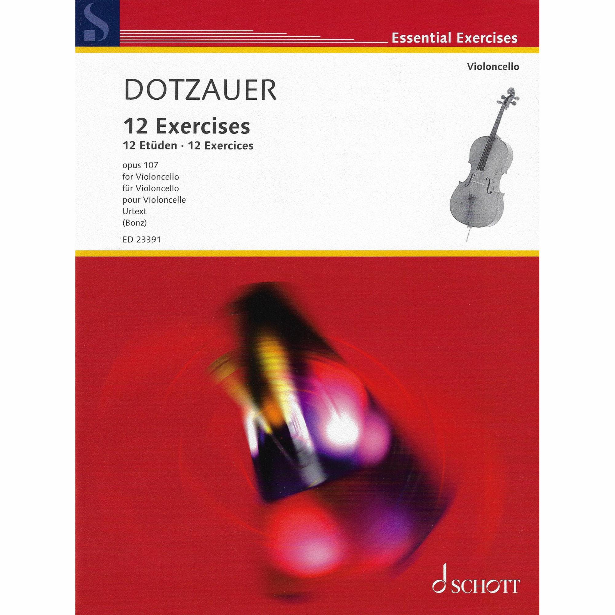 Dotzauer -- 12 Exercises, Op. 107 for Cello