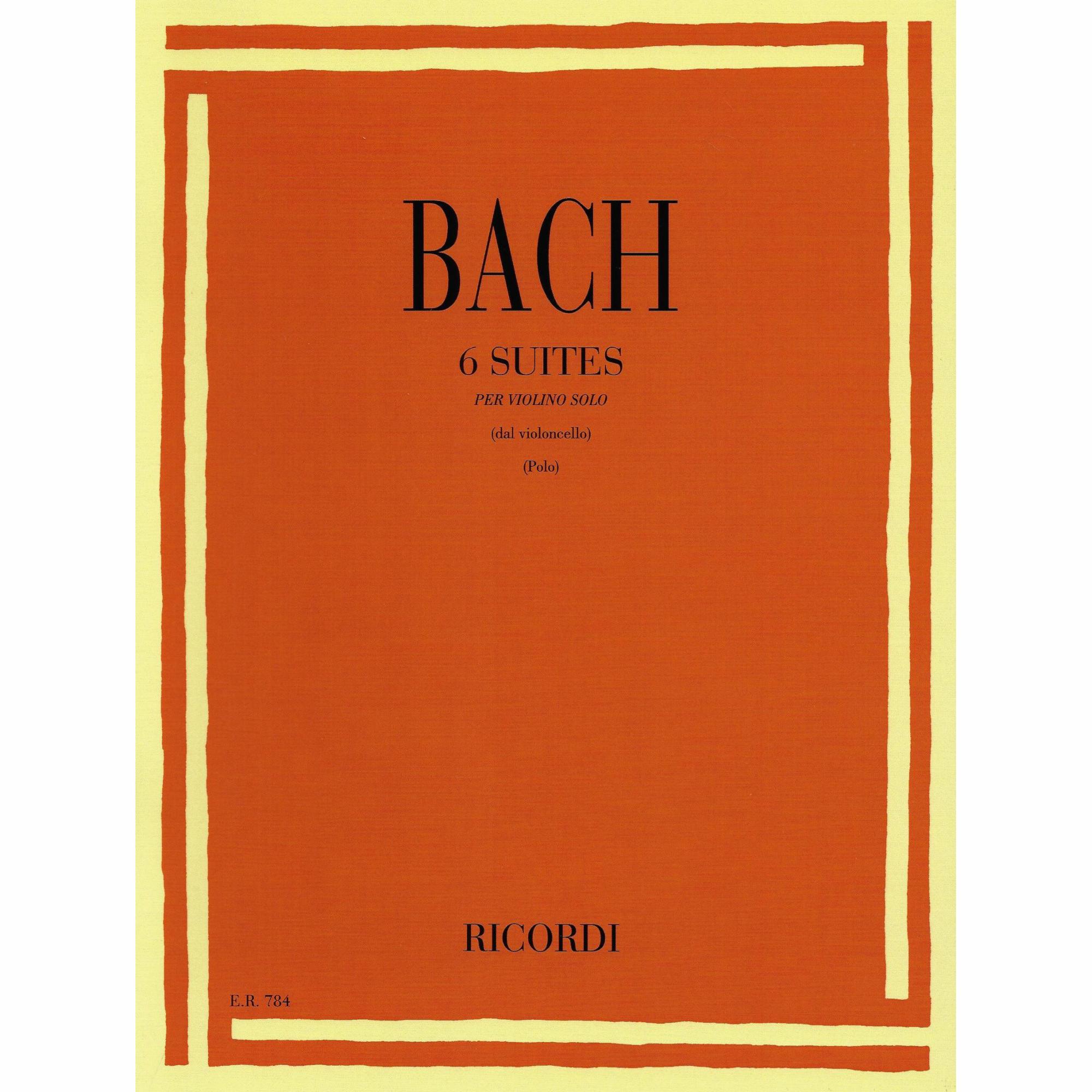 Bach -- Six Cello Suites for Solo Violin