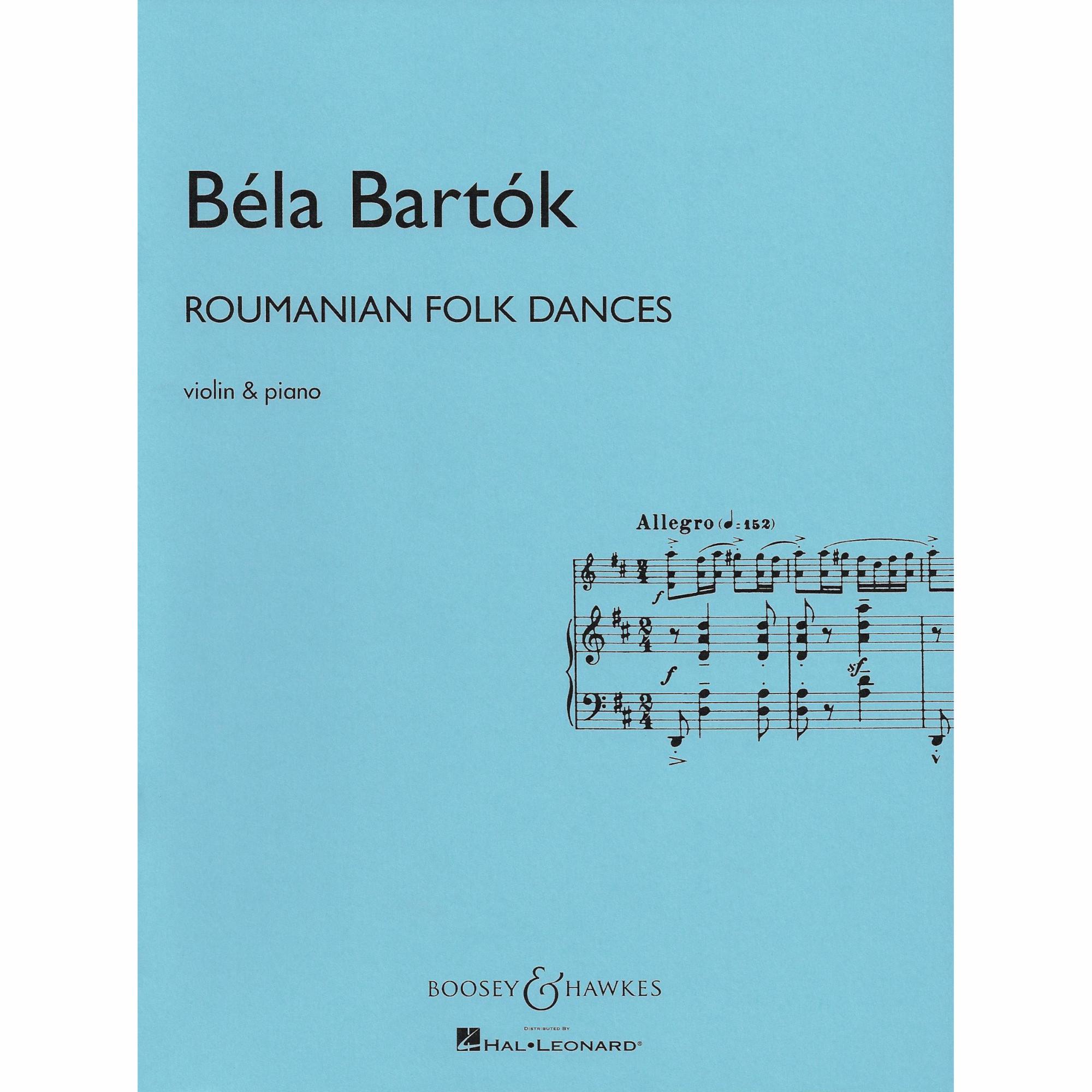 Bartok -- Roumanian Folk Dances for Violin and Piano