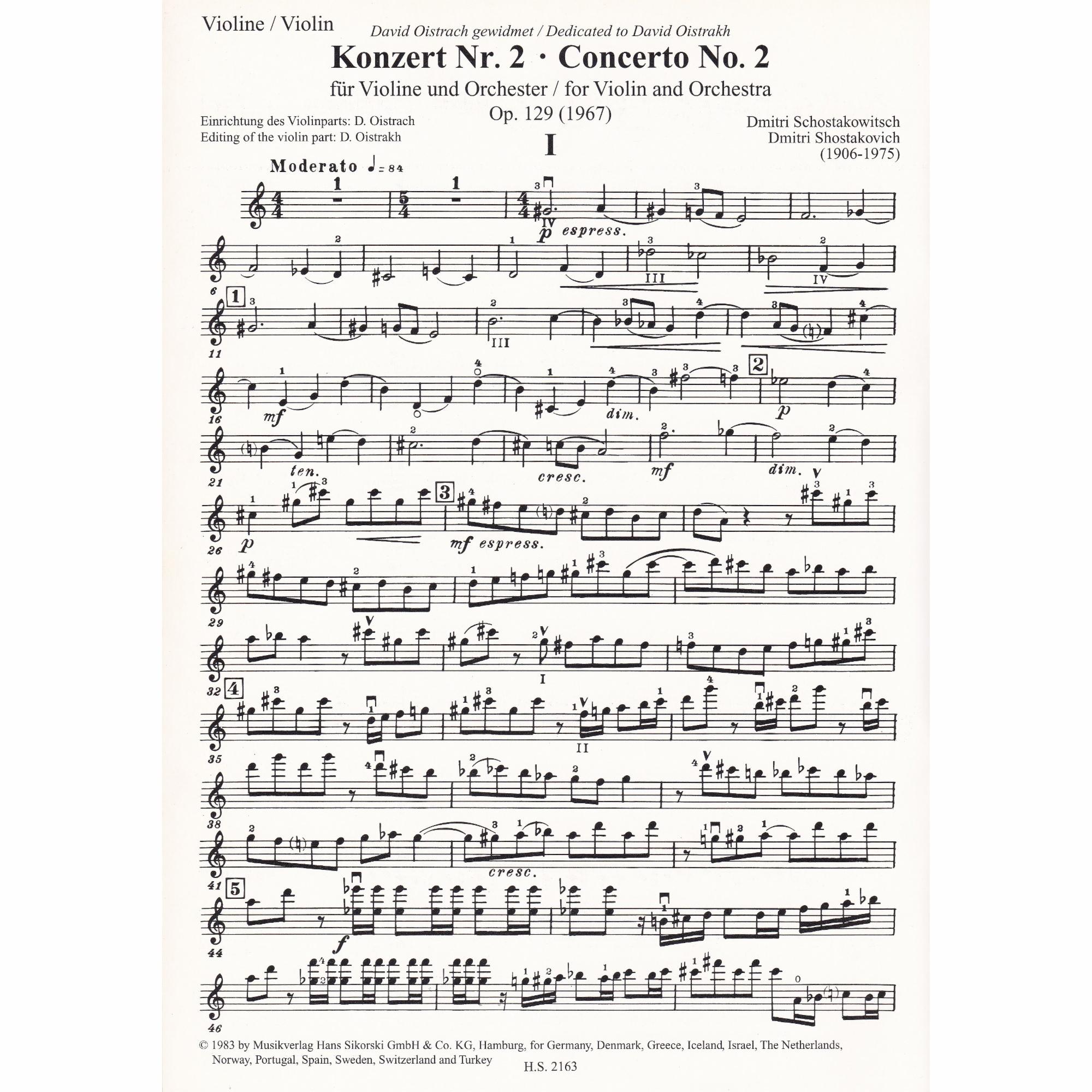 Violin Concerto No. 2 in C-Sharp Minor, Op. 129
