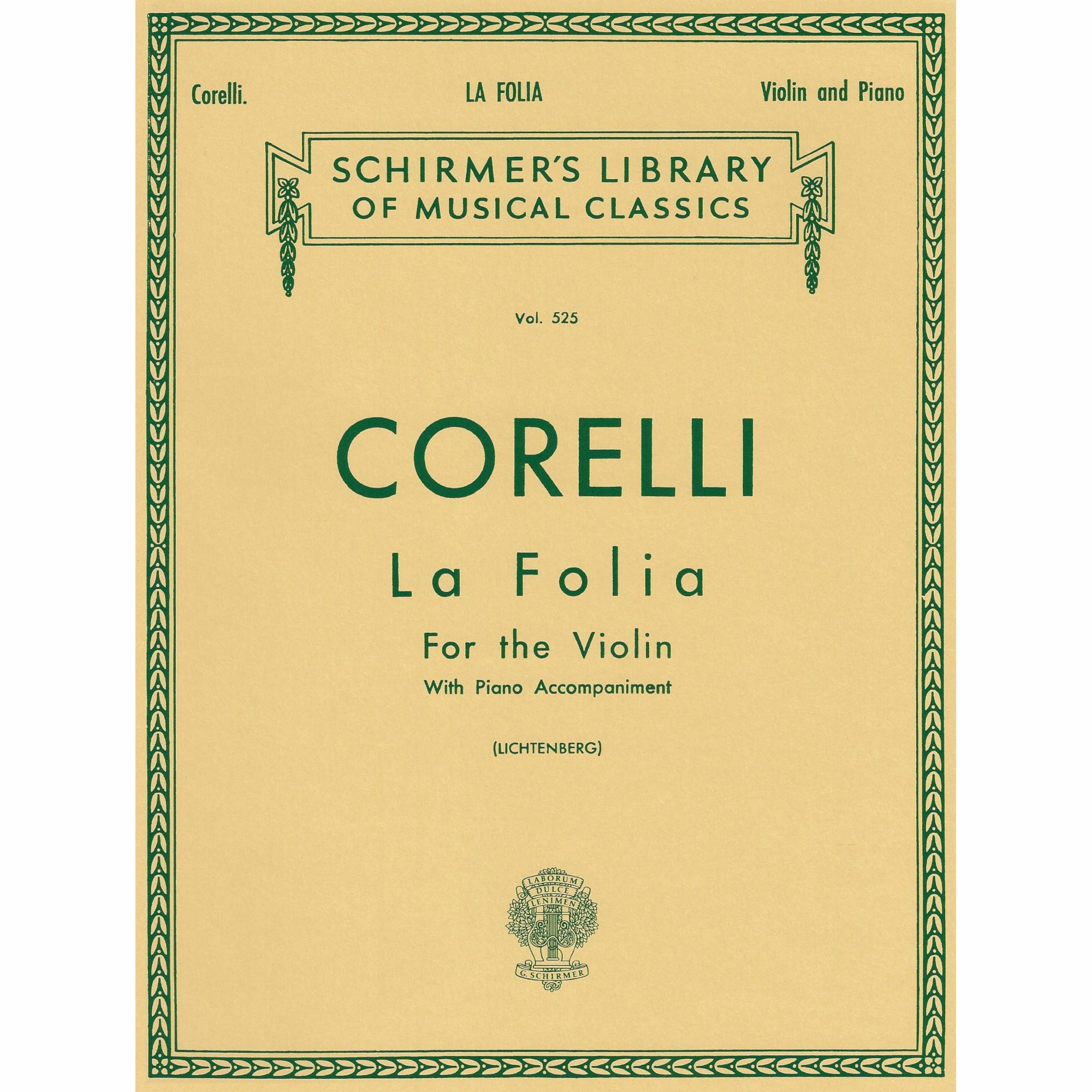 Corelli -- La Folia for Violin and Piano