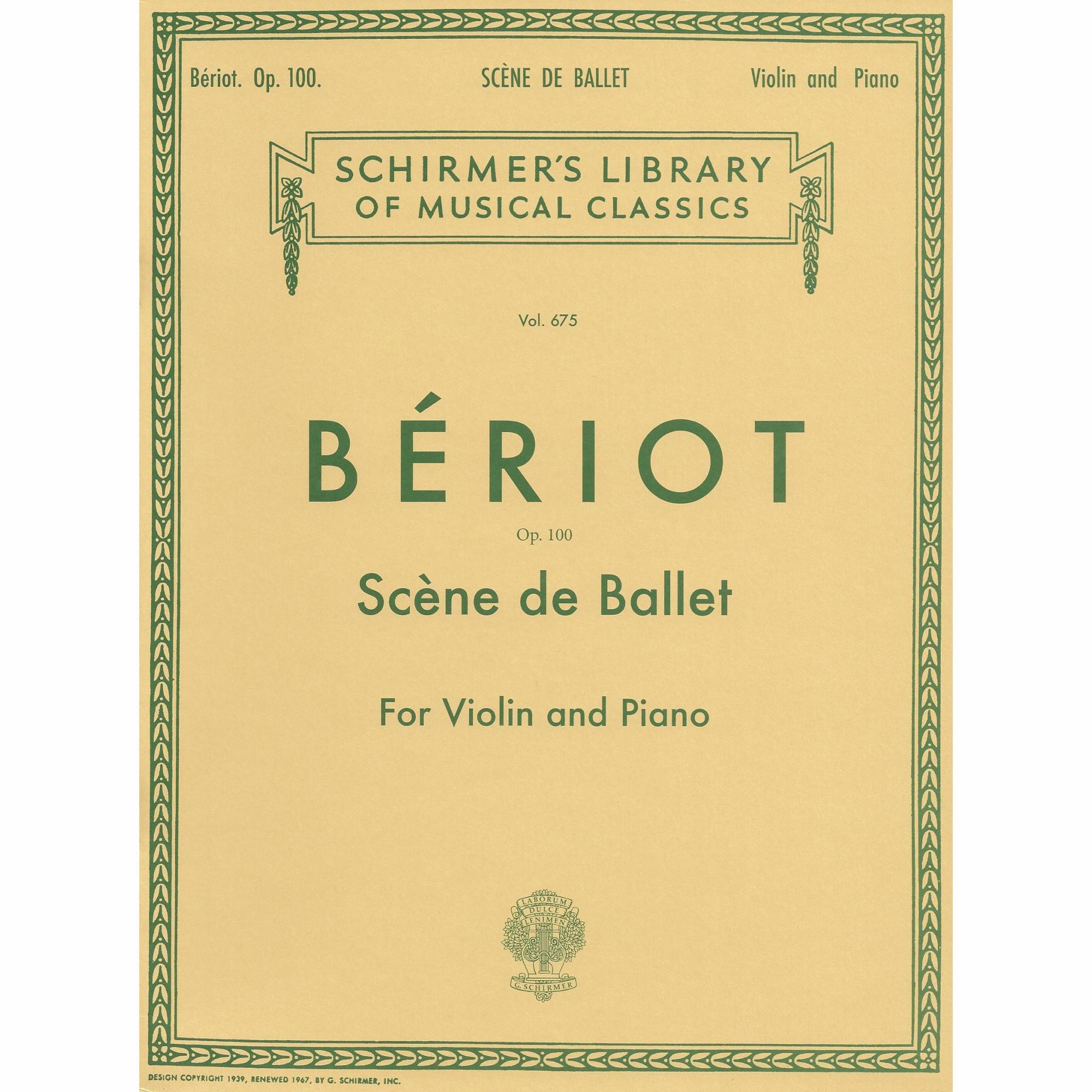 Beriot -- Scene de Ballet, Op. 100 for Violin and Piano