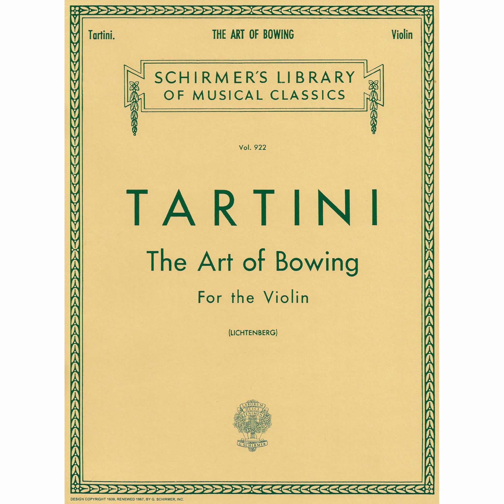 Tartini -- The Art of Bowing for Violin
