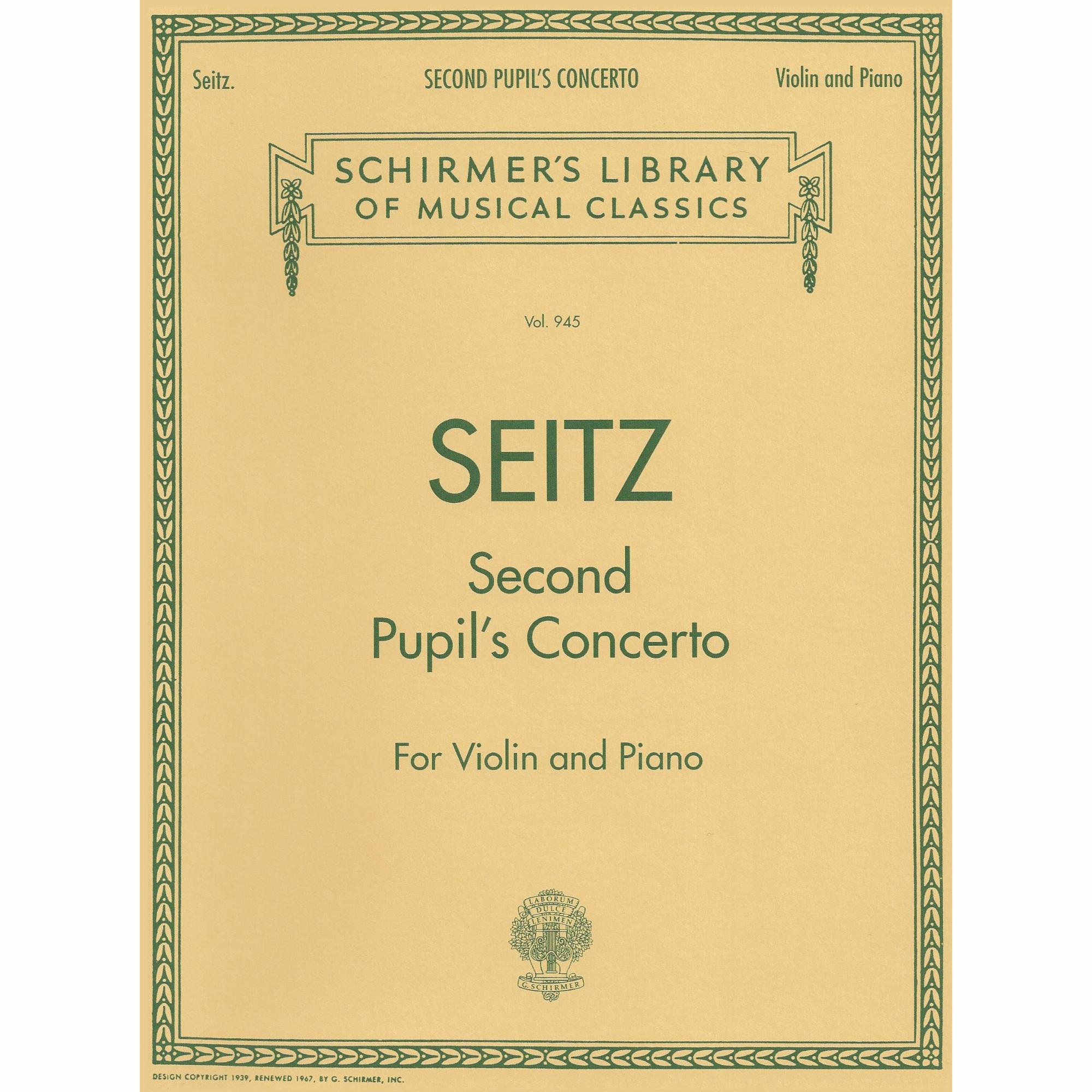 Pupil's Violin Concerto No. 2 in G Major, Op. 13