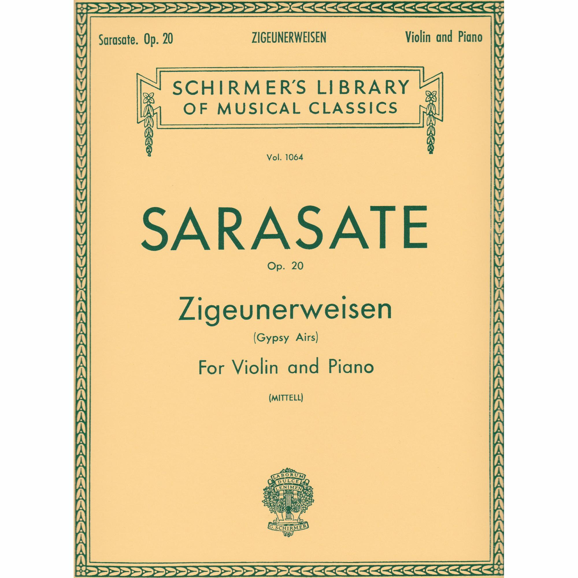 Zigeunerweisen for Violin and Piano, Op. 20