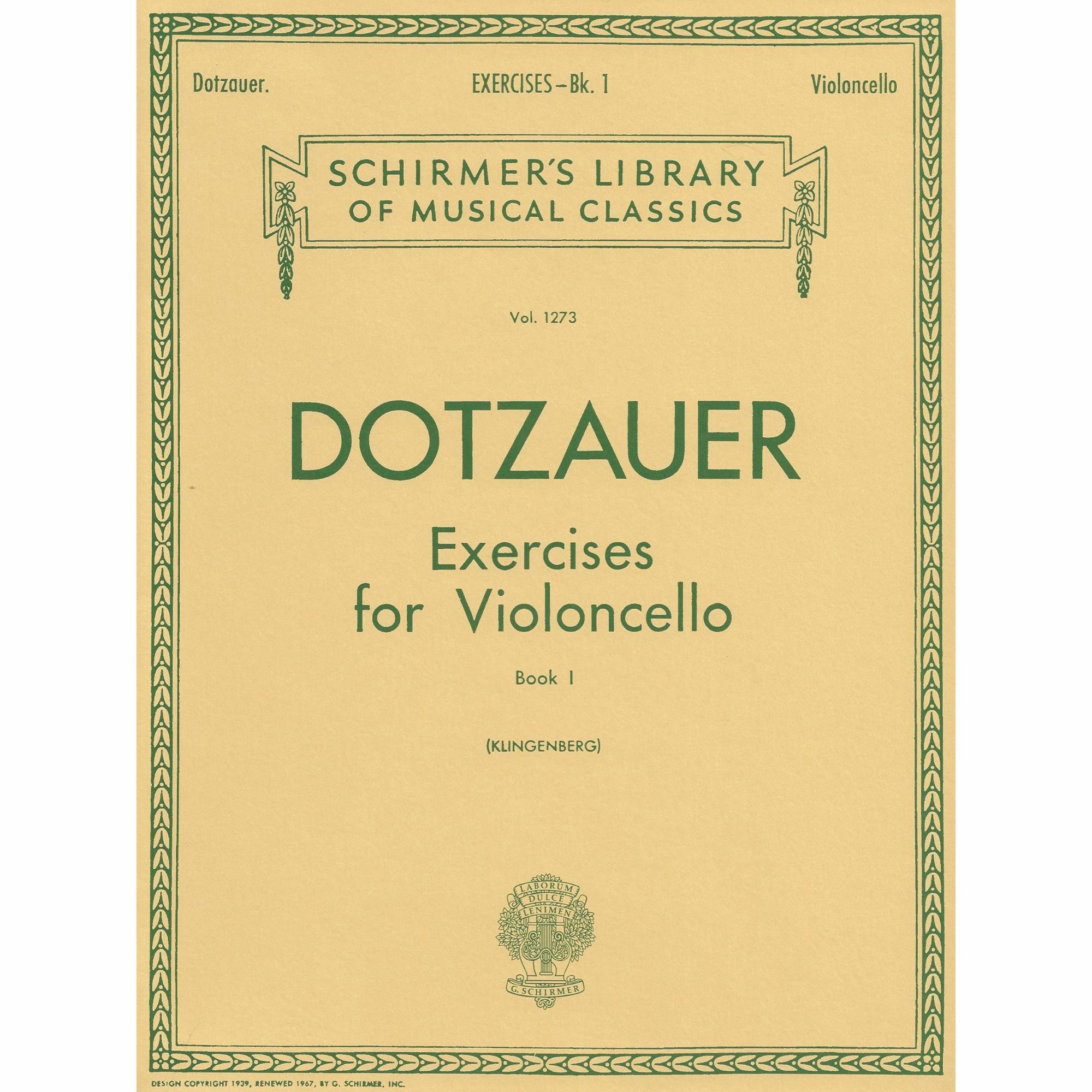 Dotzauer -- Exercises for Violoncello, Bks. I-II