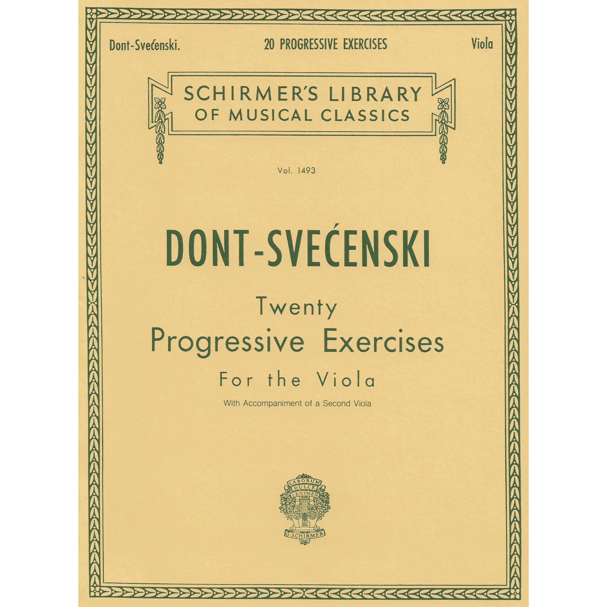 Dont -- Twenty Progressive Exercises, Op. 38 for Two Violas
