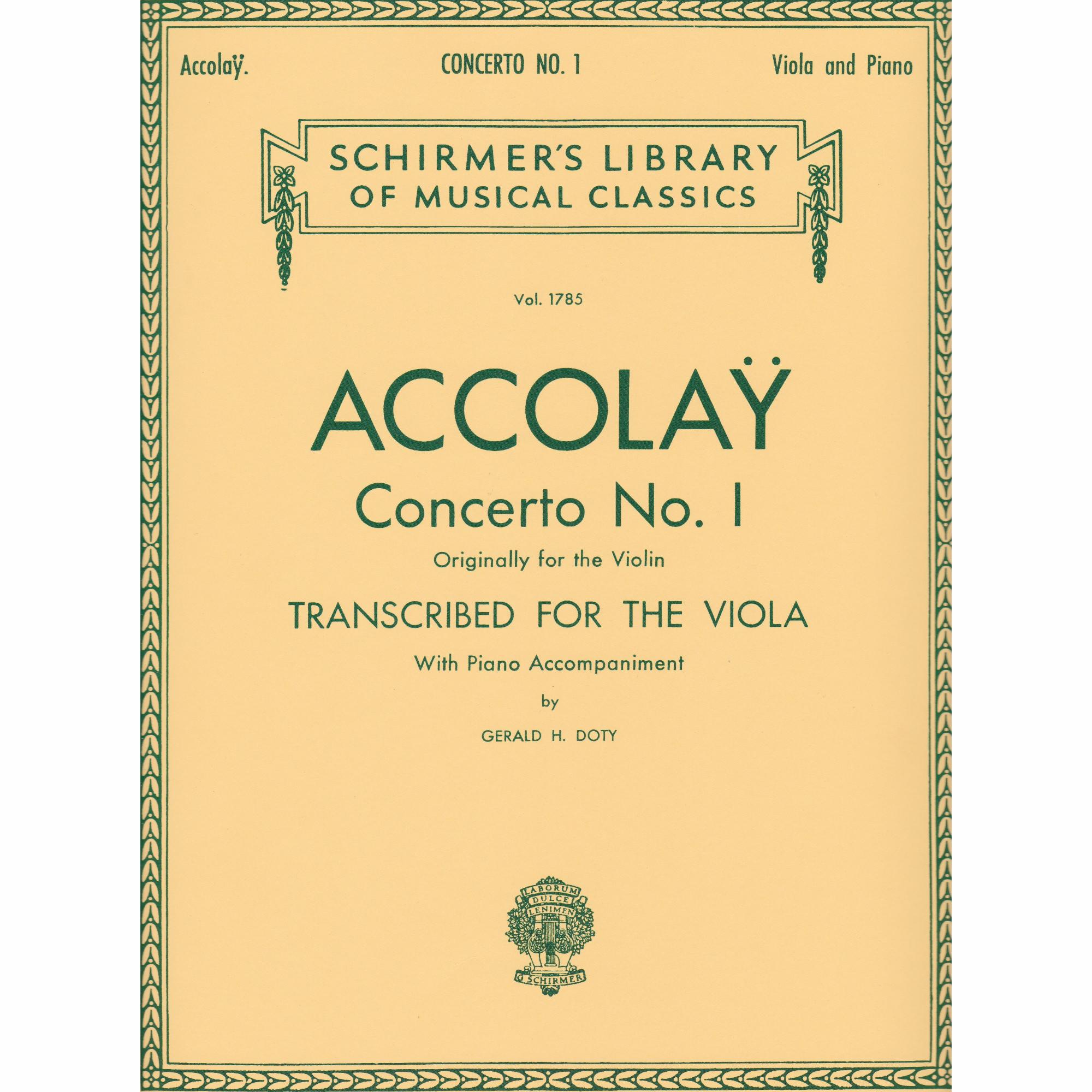 Violin Concerto No. 1 in A minor (Arr. Viola)