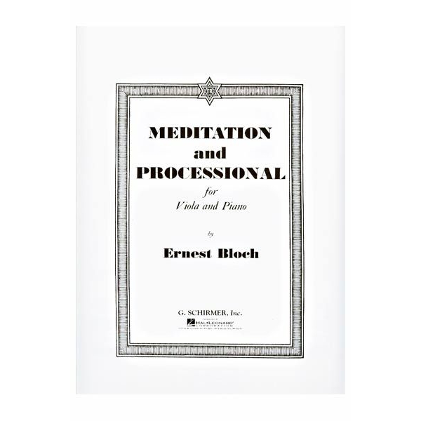 Meditation and Processional for Viola and Piano