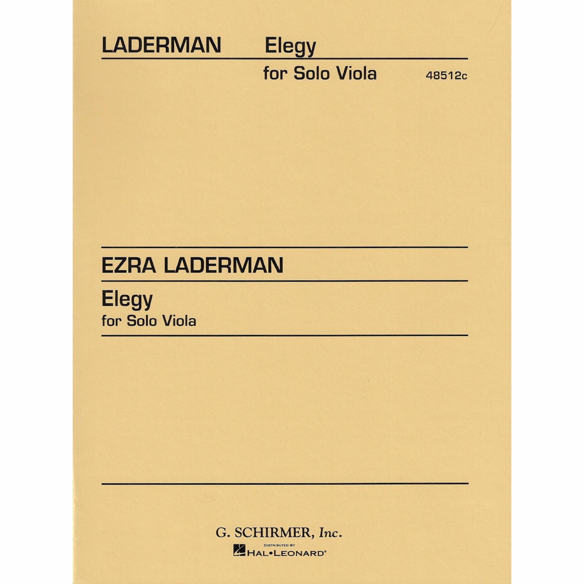 Laderman -- Elegy for Solo Viola