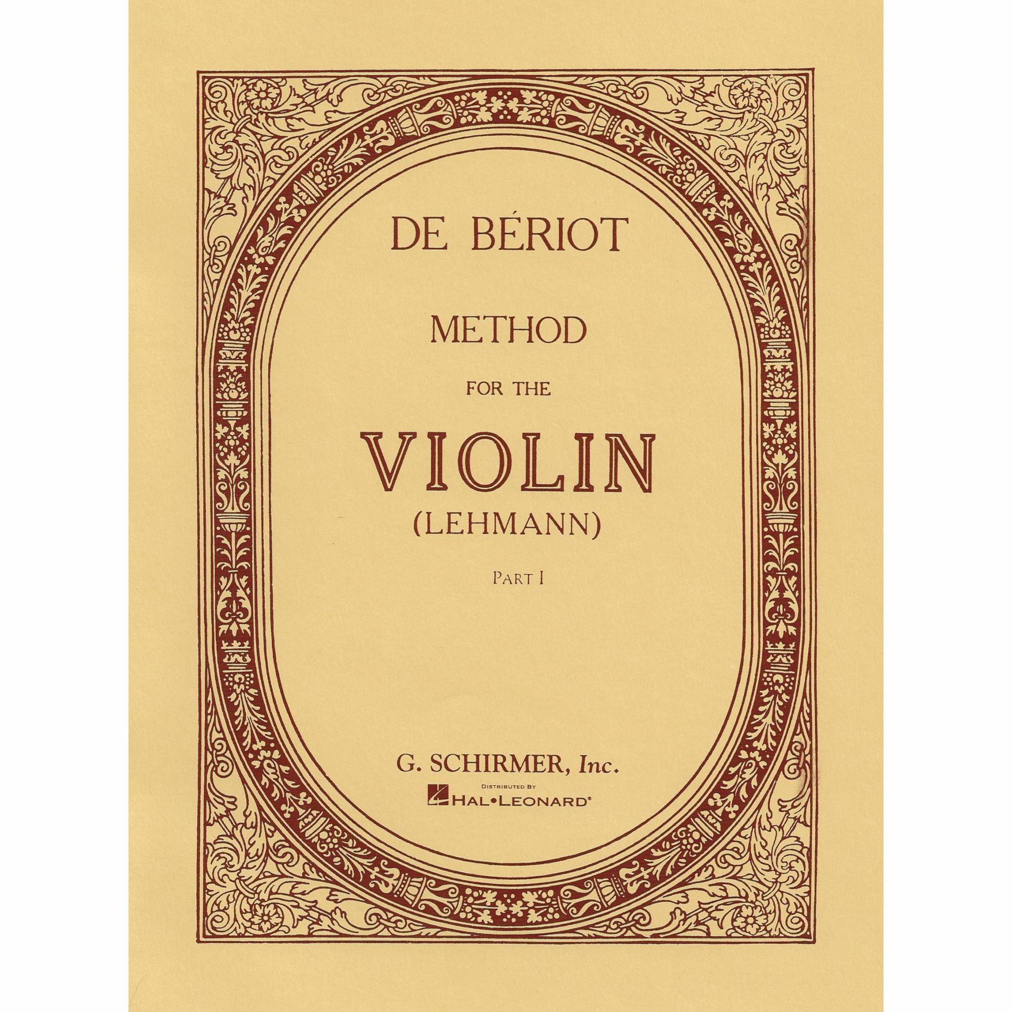 Beriot -- Method for the Violin, Part 1