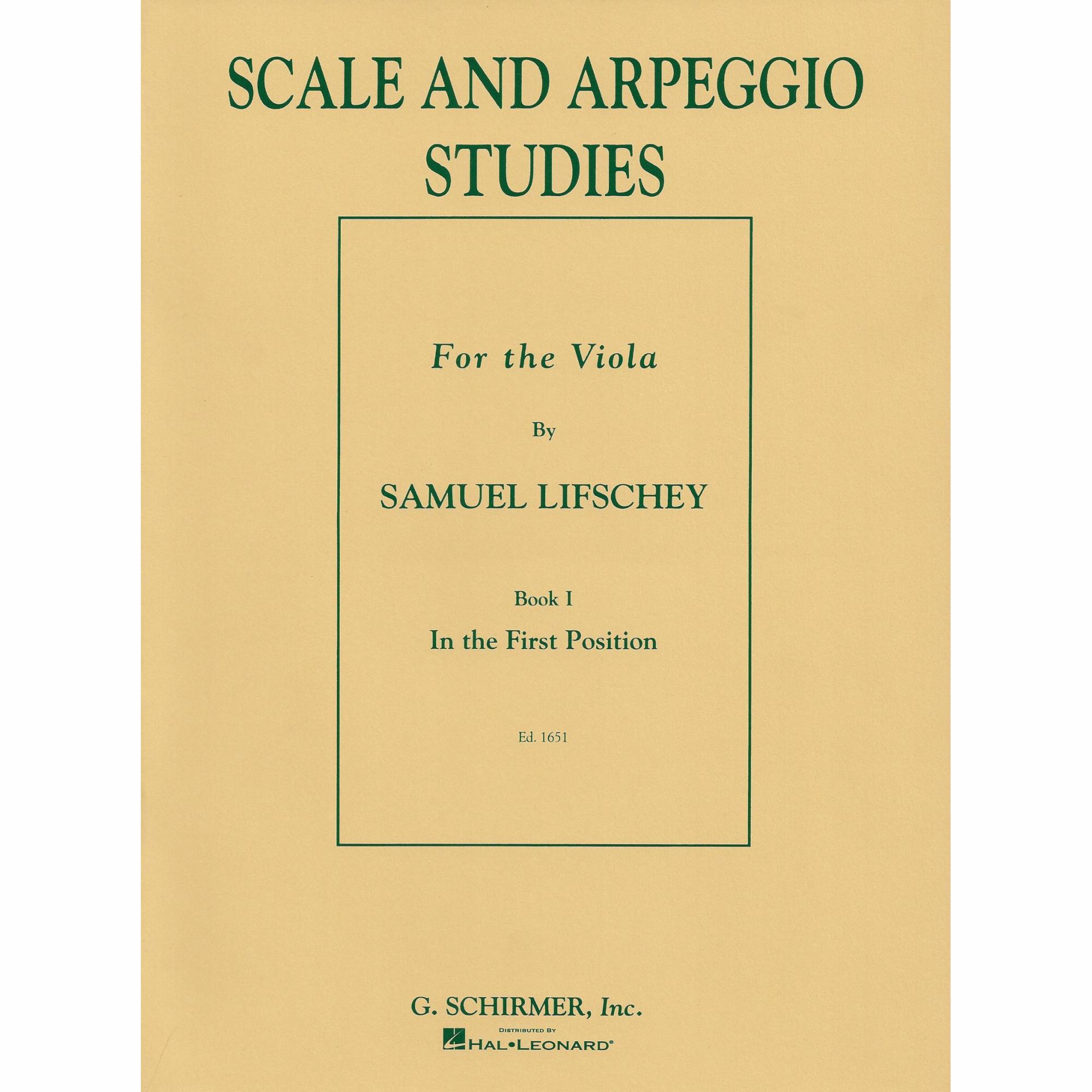 Scale and Arpeggio Studies, Book 1 for Viola