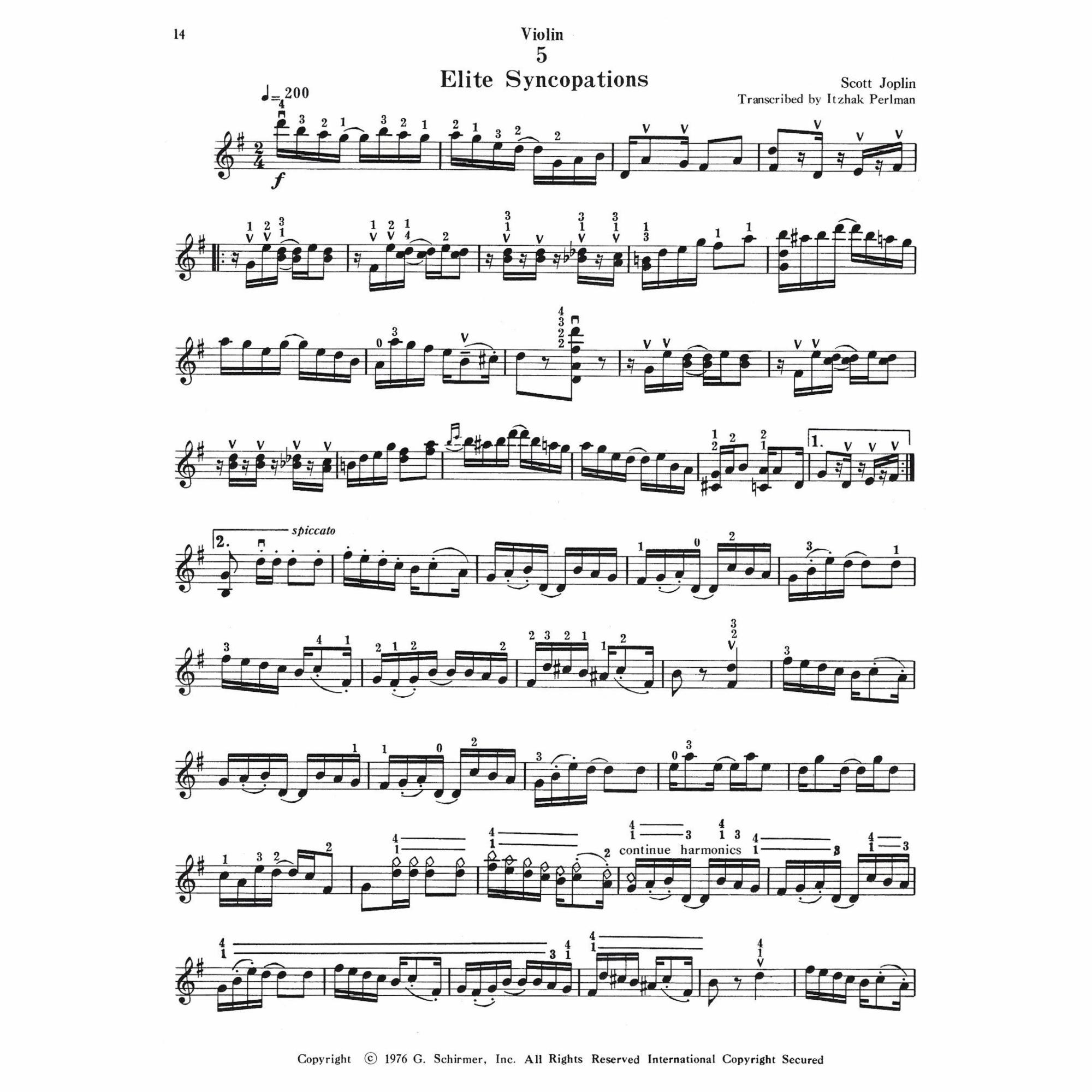 Sample: Violin (Pg. 14)