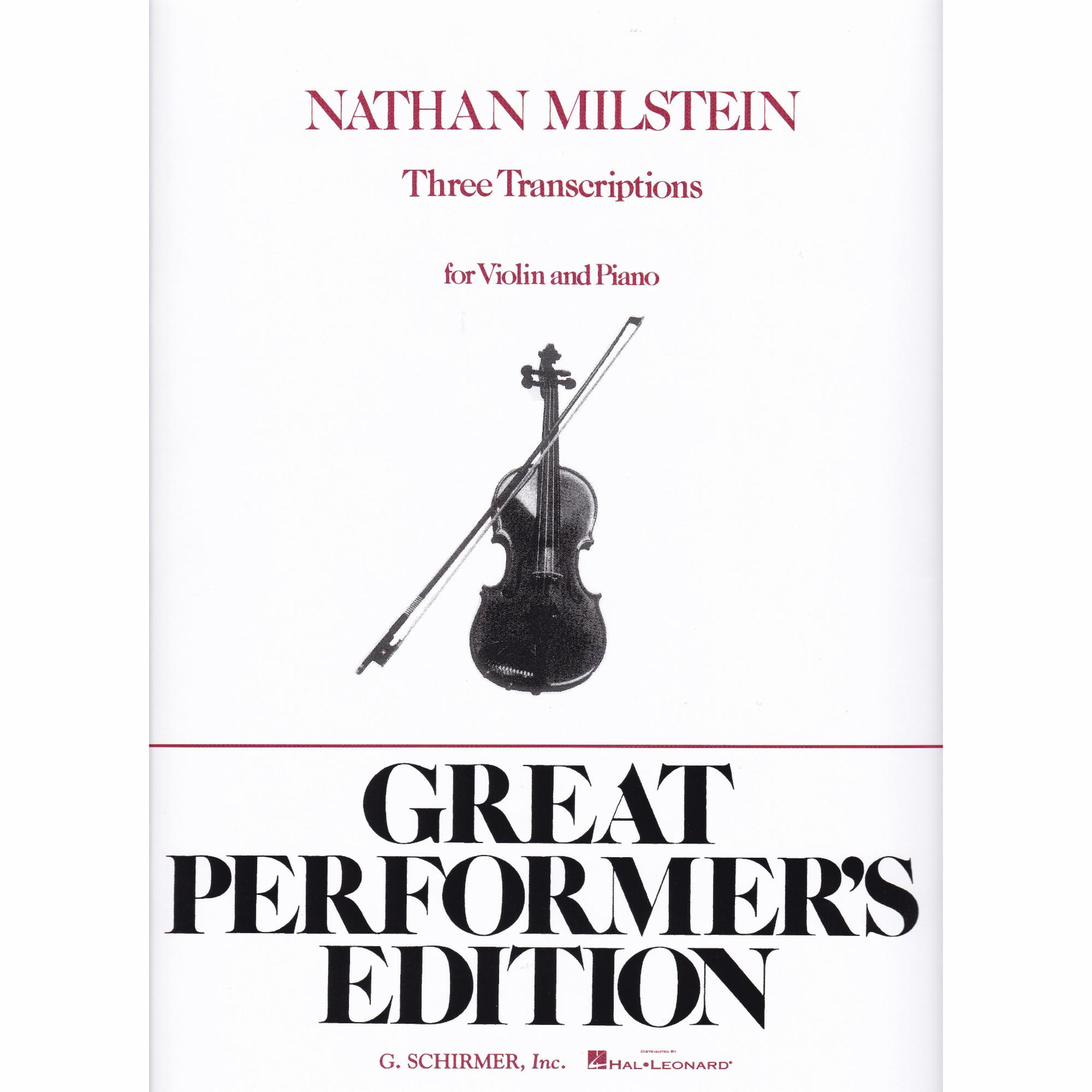 Three Milstein Transcriptions for Violin and Piano
