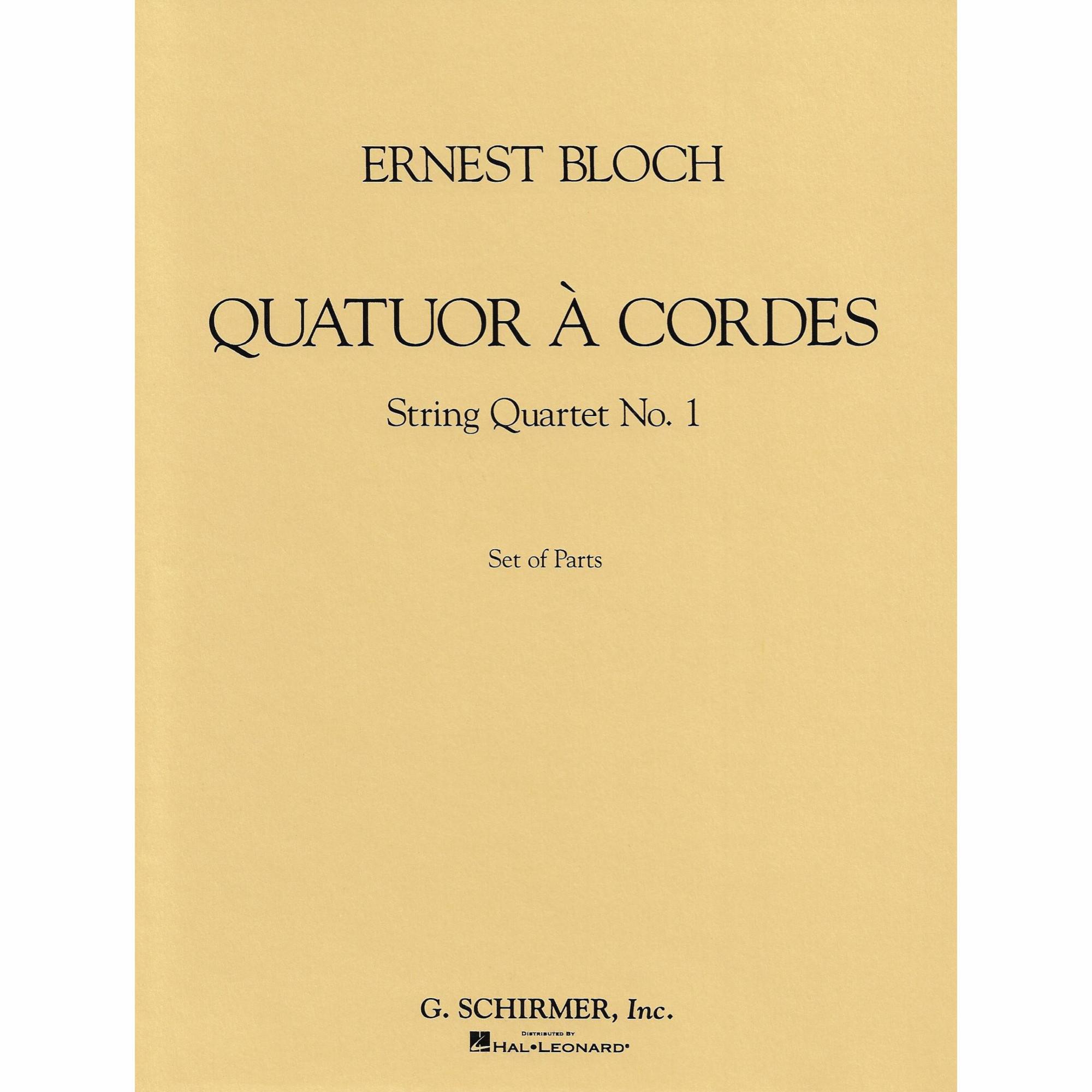 Bloch -- String Quartet No. 1