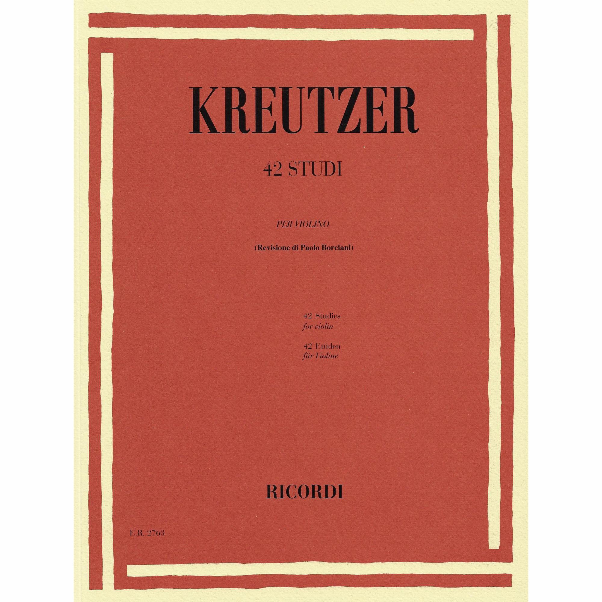 Kreutzer -- 42 Studies for Violin