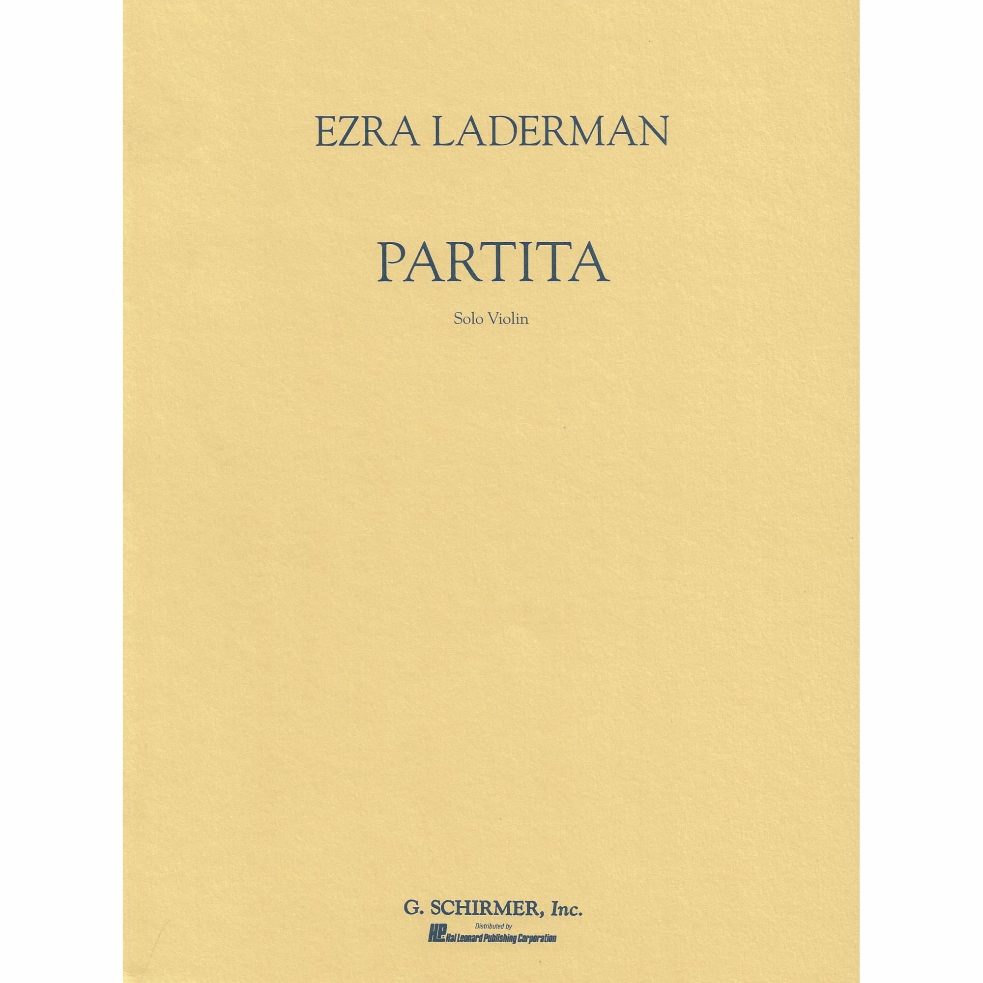 Laderman -- Partita for Solo Violin