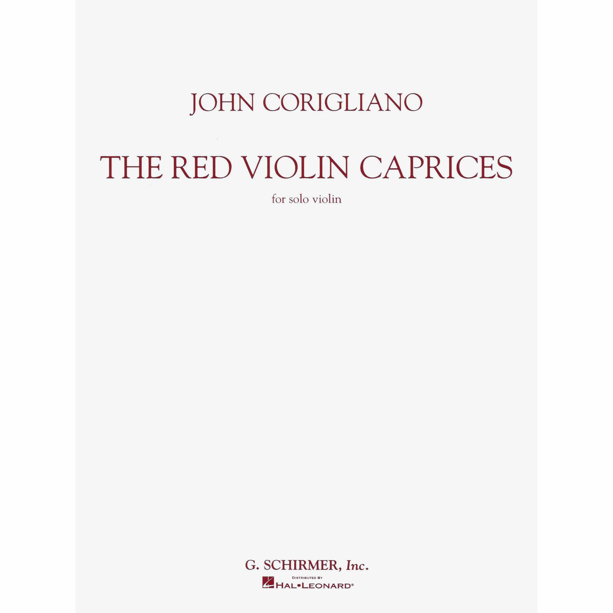 Corigliano -- The Red Violin Caprices for Solo Violin
