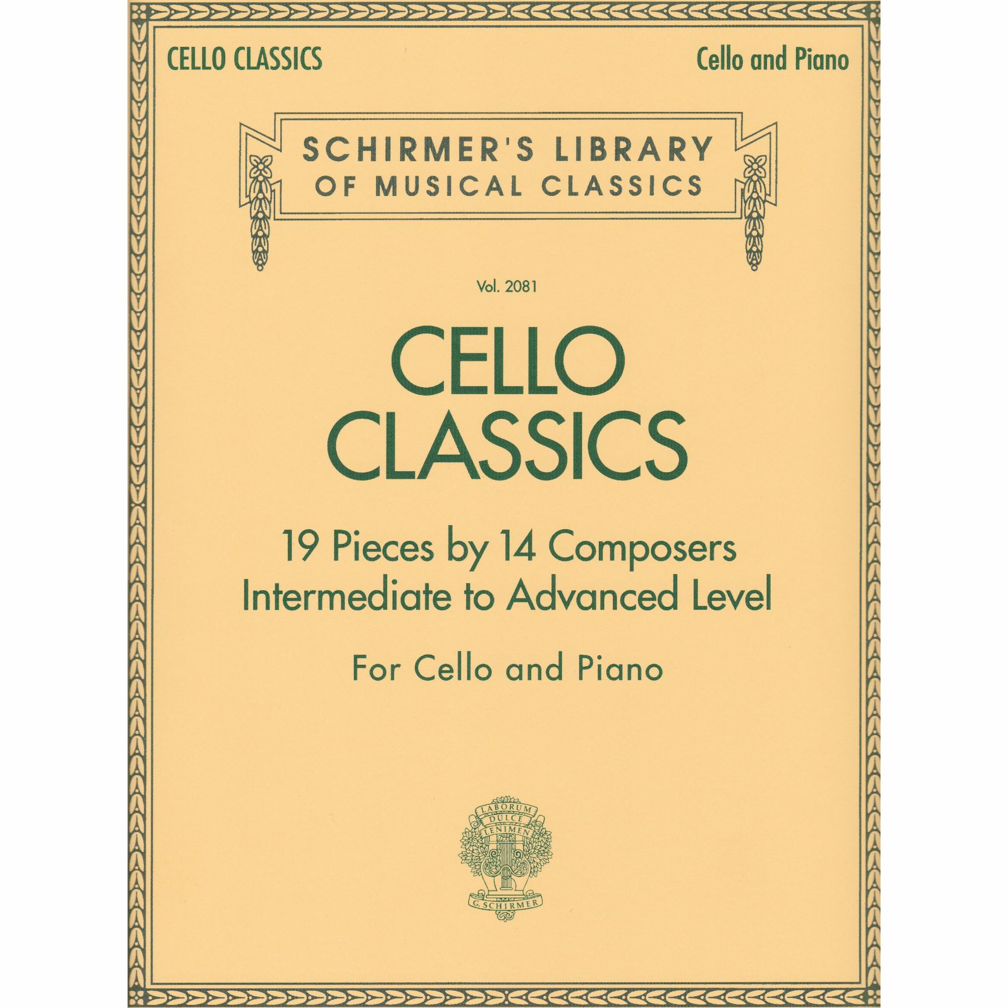 Intermediate/Advanced Classics for Cello and Piano