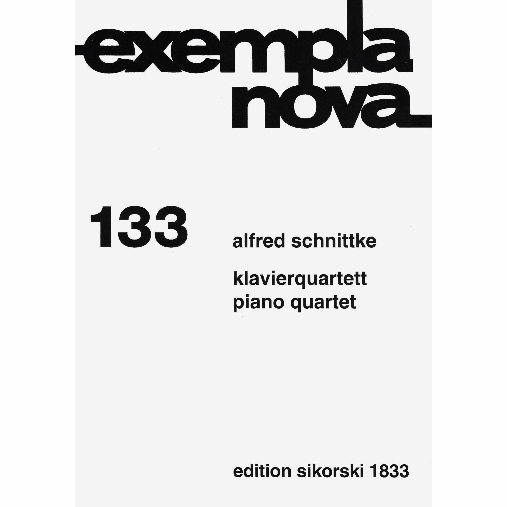 Schnittke -- Piano Quartet