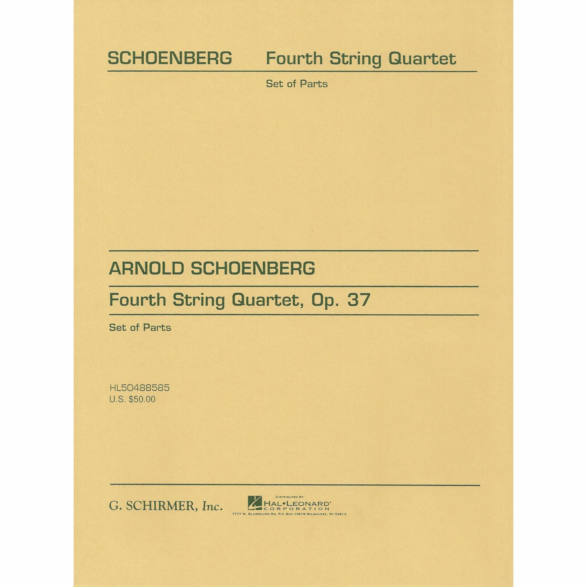 Schoenberg -- Fourth String Quartet, Op. 37