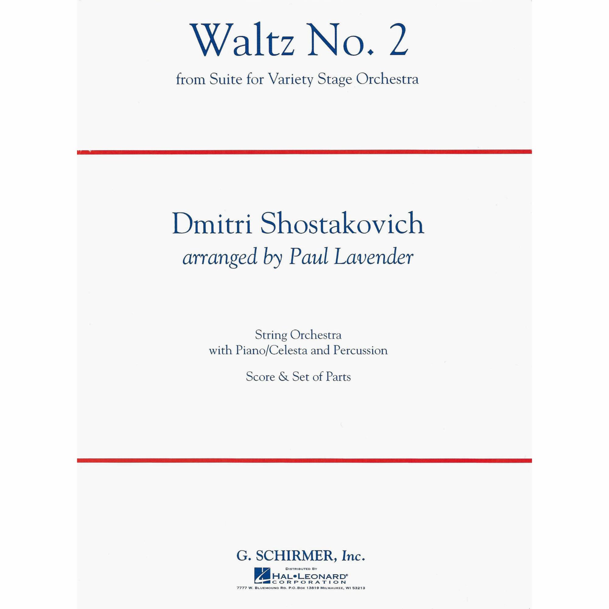Shostakovich -- Waltz No. 2 for String Orchestra