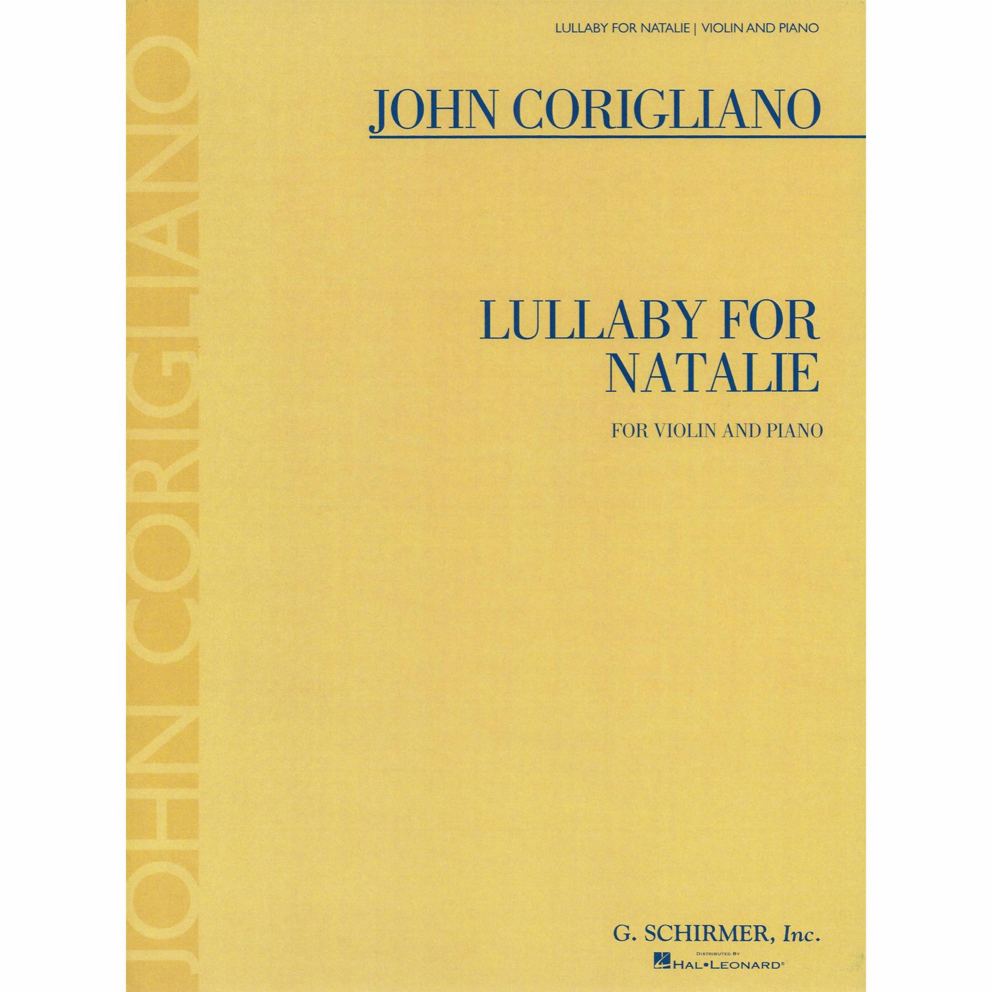 Corigliano -- Lullaby for Natalie for Violin and Piano
