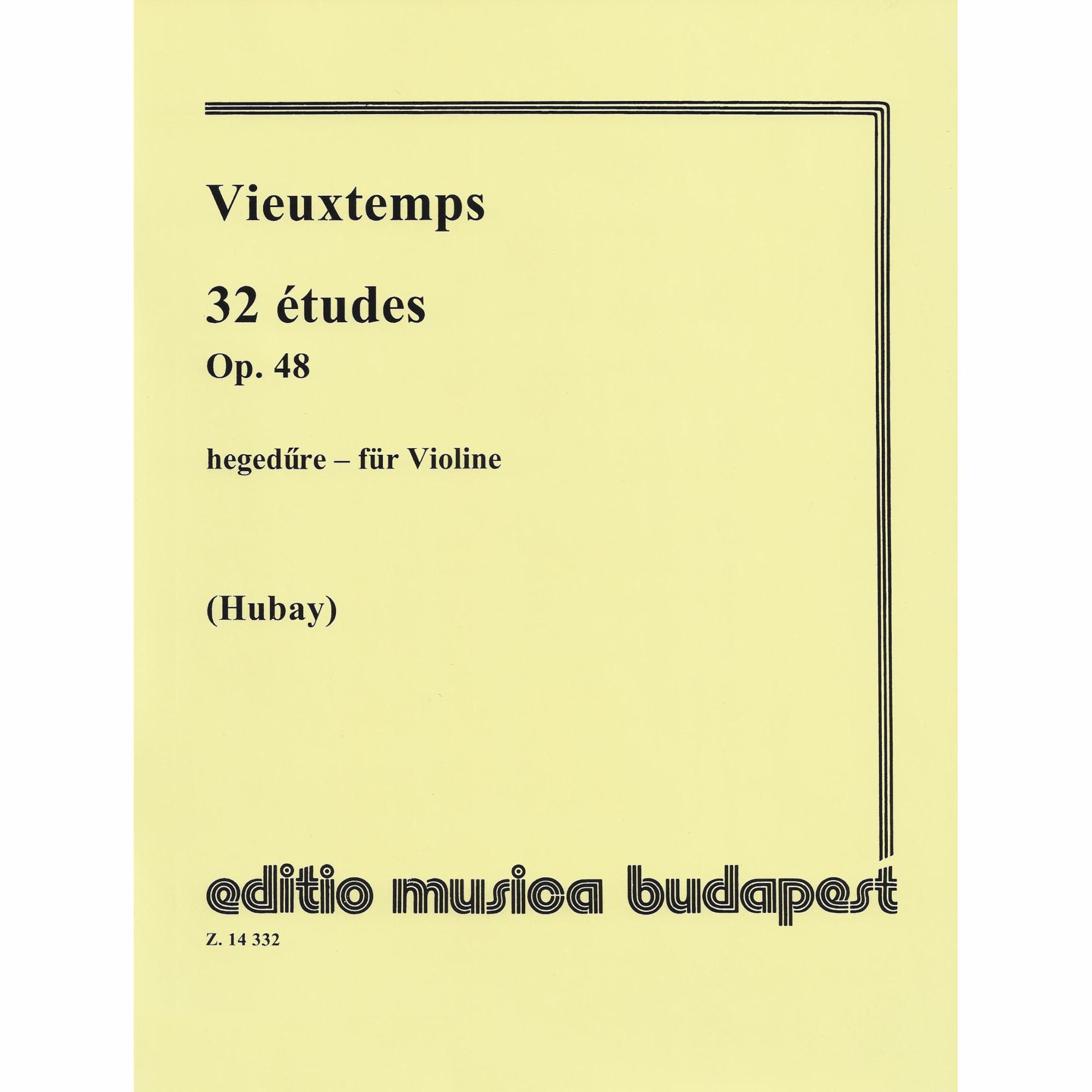 Vieuxtemps -- 32 Etudes, Op. 48 for Violin