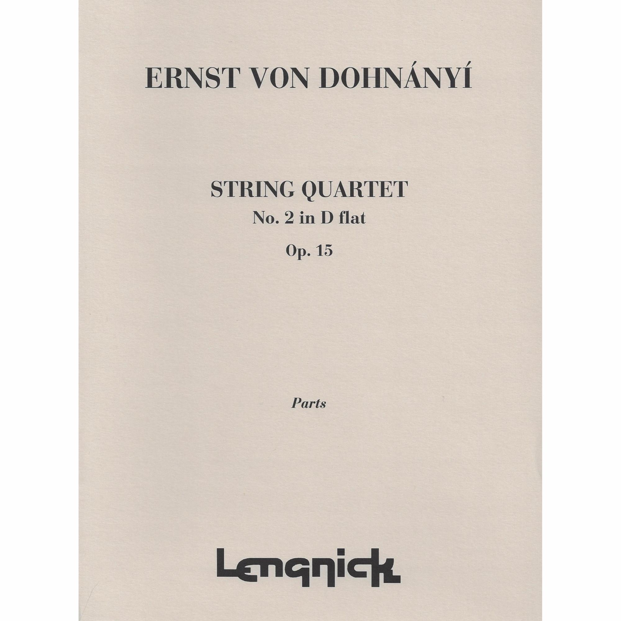 Dohnanyi -- String Quartet No. 2 in D-flat Major, Op. 15