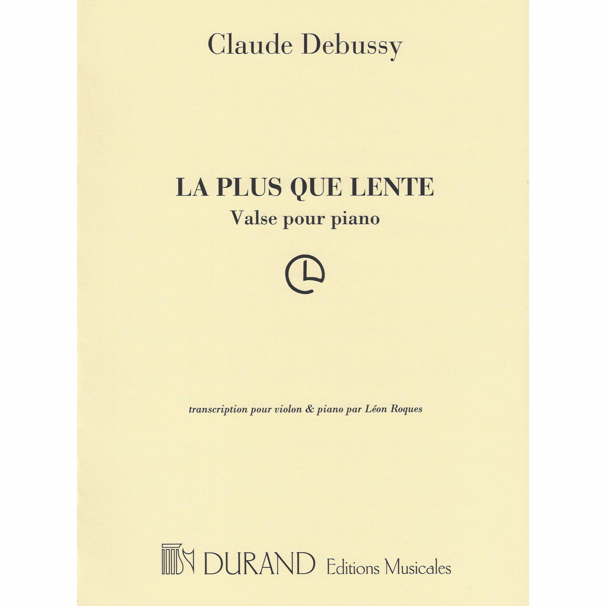 Debussy -- La plus que lente for Violin and Piano