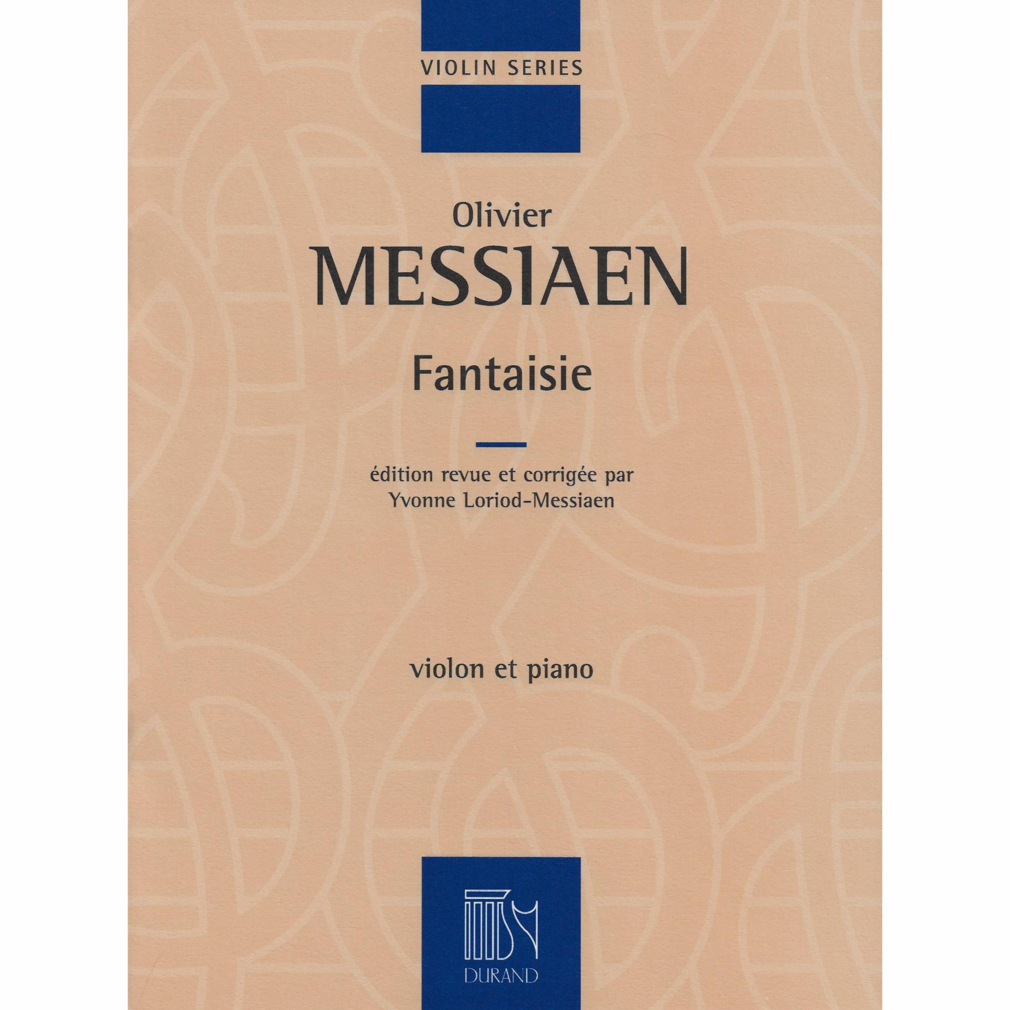 Messiaen -- Fantaisie for Violin and Piano