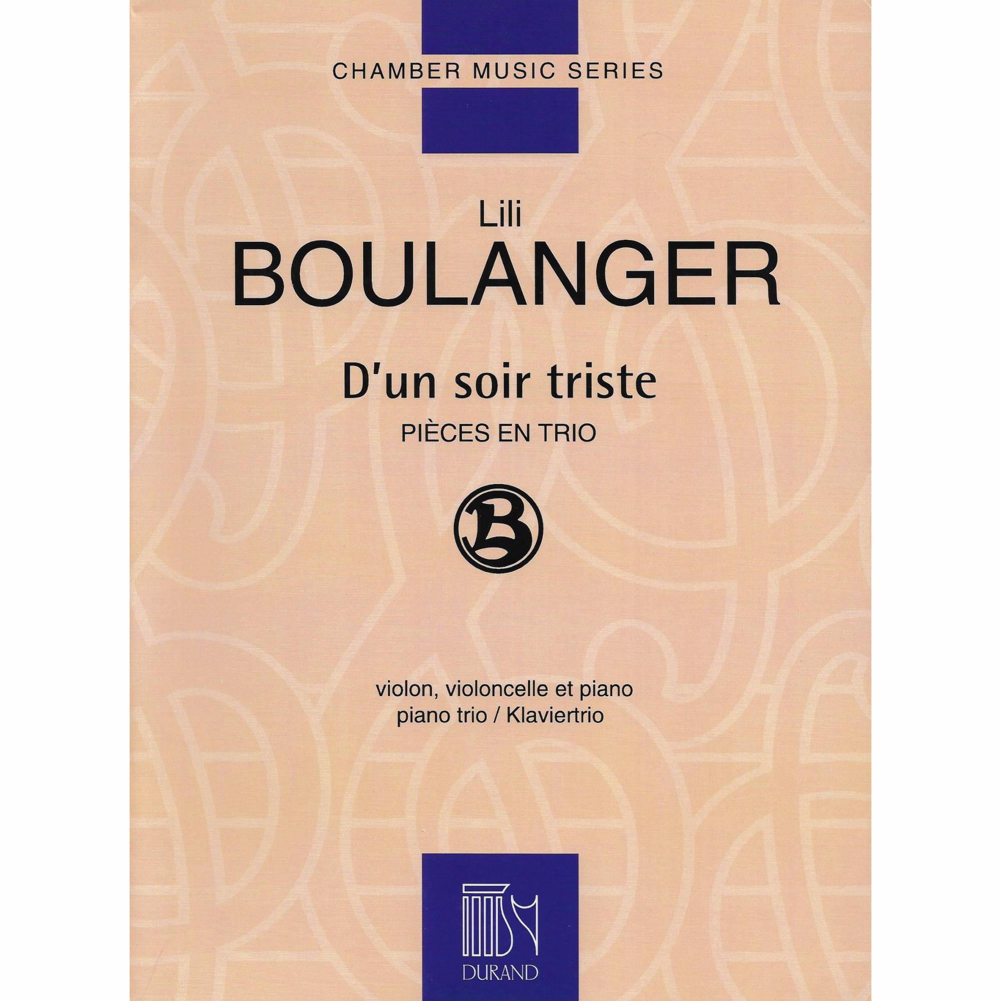 Boulanger -- D'un soir triste for Piano Trio