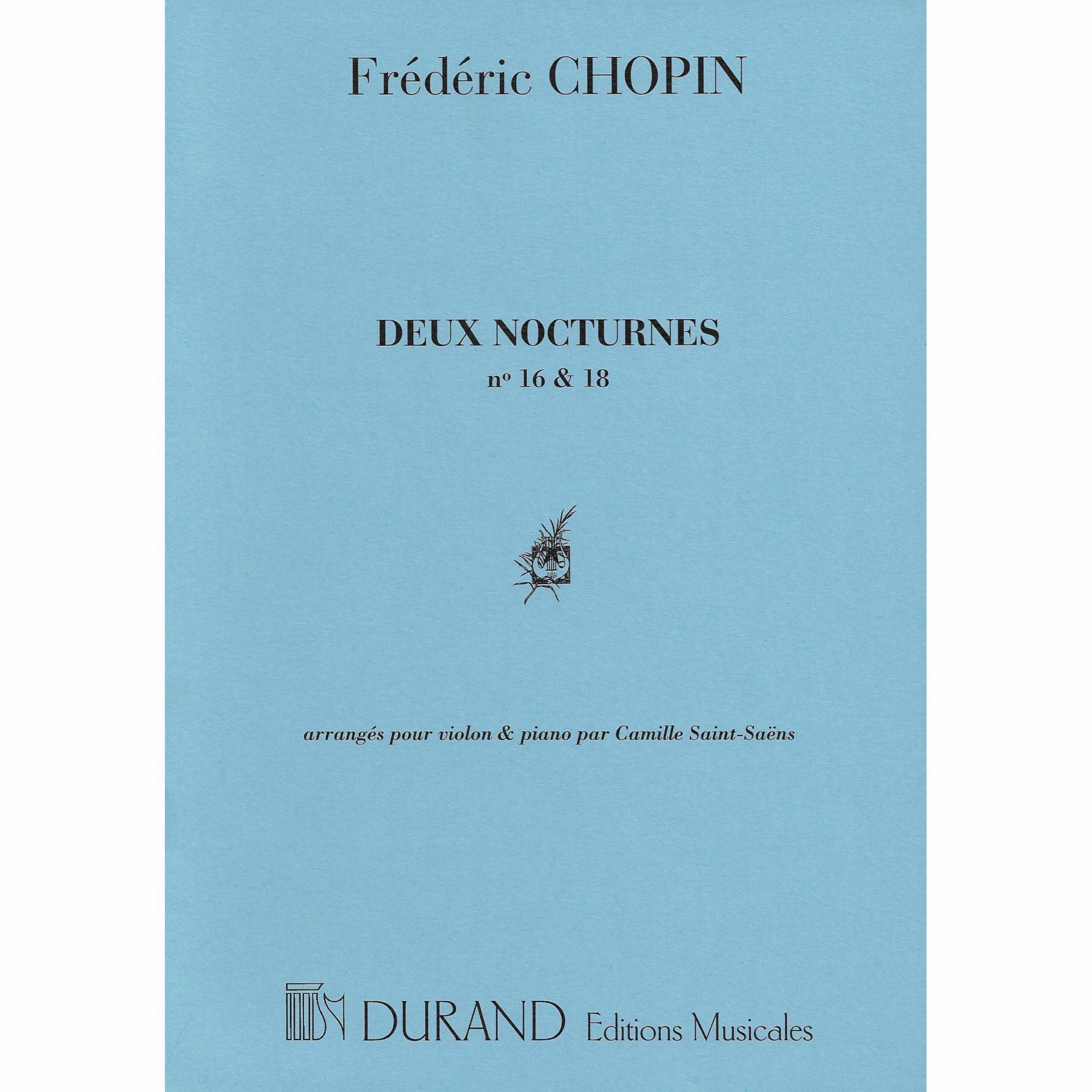 Chopin/Saint-Saens -- Two Nocturnes, Nos. 16 & 18 for Violin and Piano