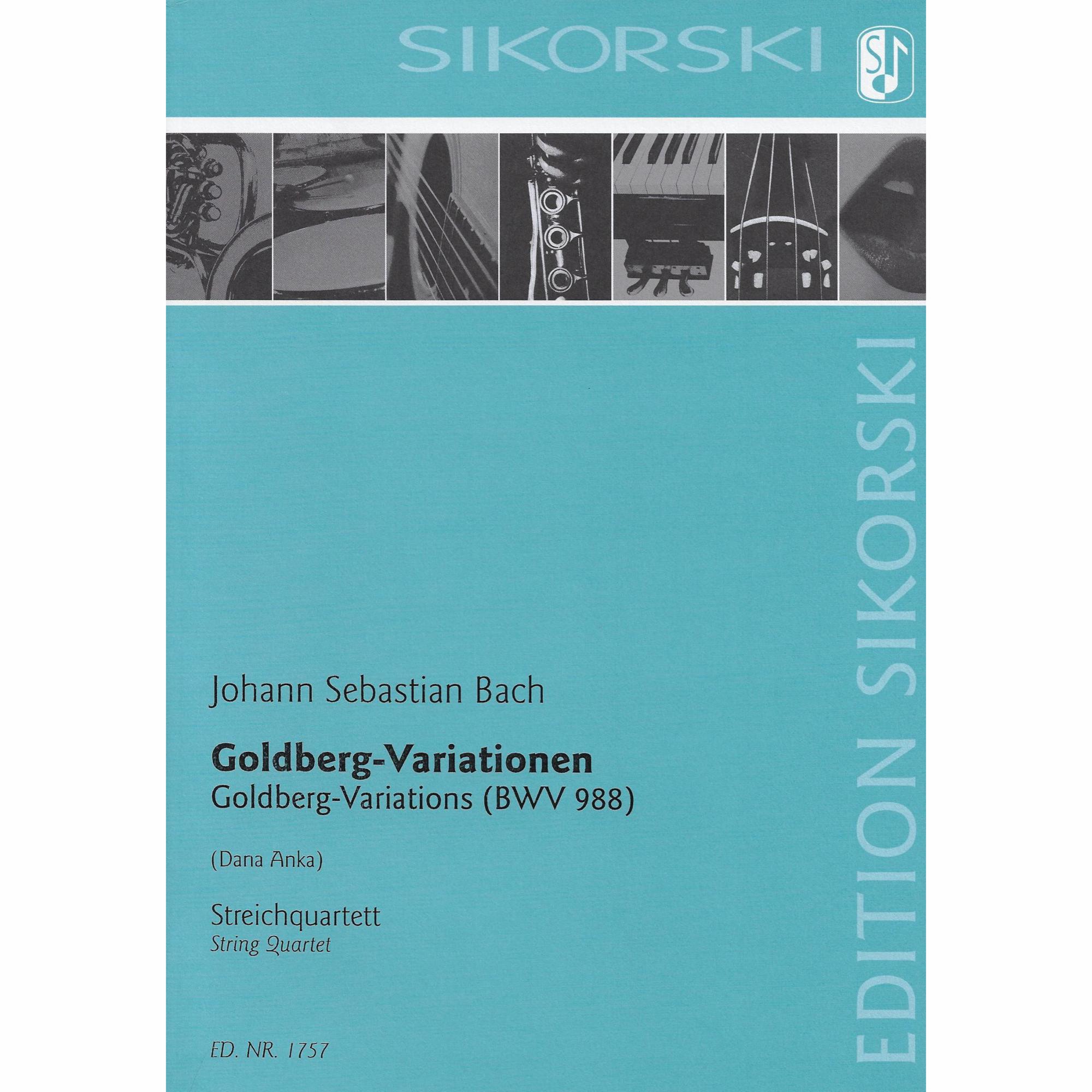 Bach -- Goldberg Variations, BWV 988 for String Quartet