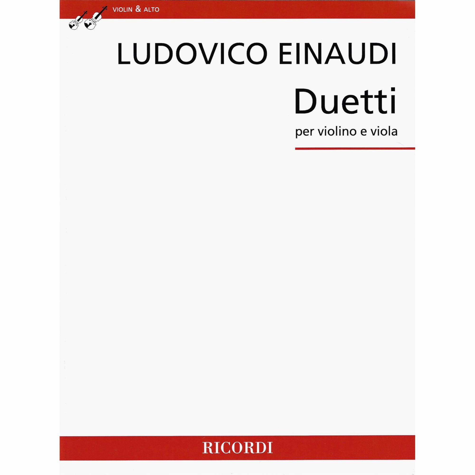 Einaudi -- Duetti for Violin and Viola