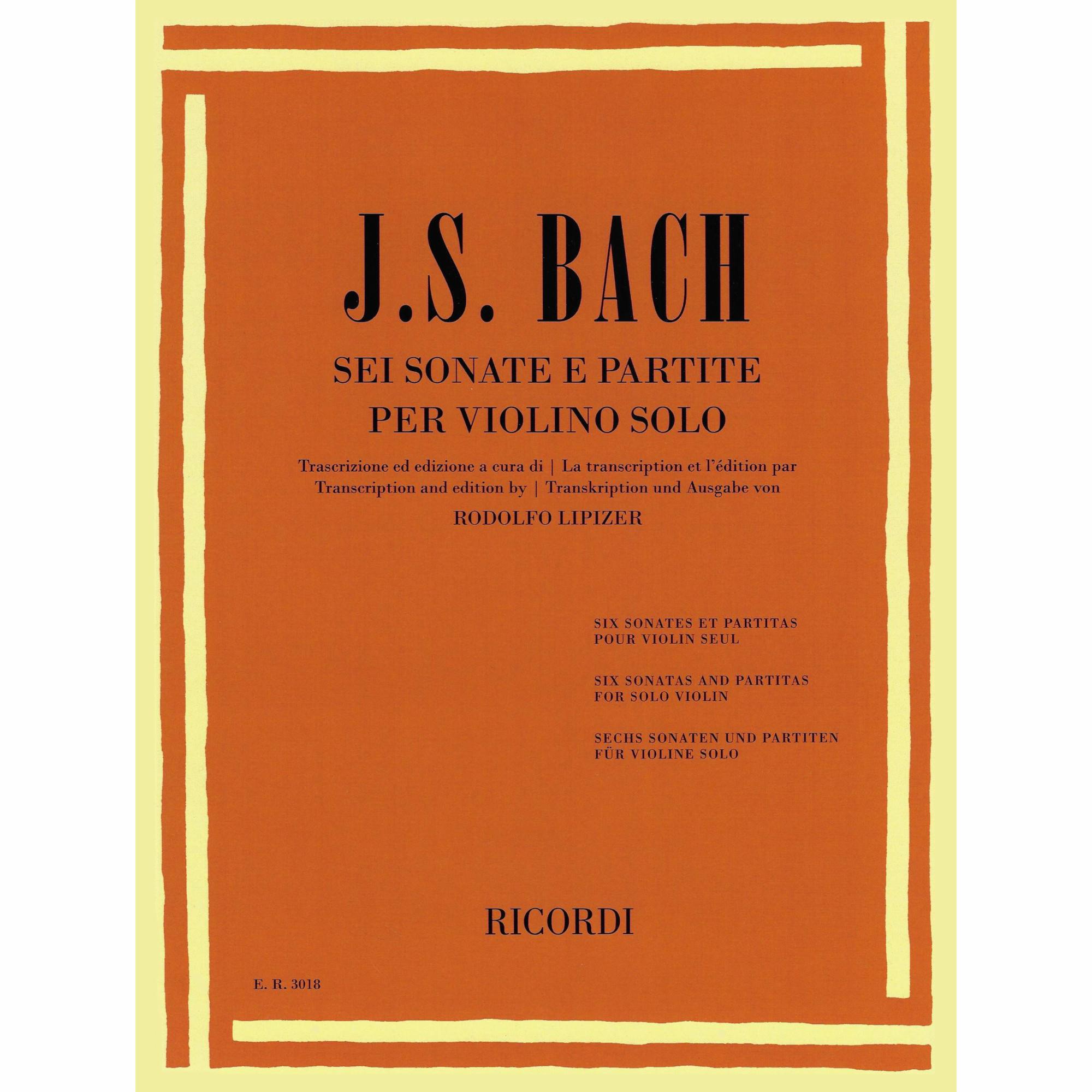 Bach -- Six Sonatas and Partitas for Solo Violin