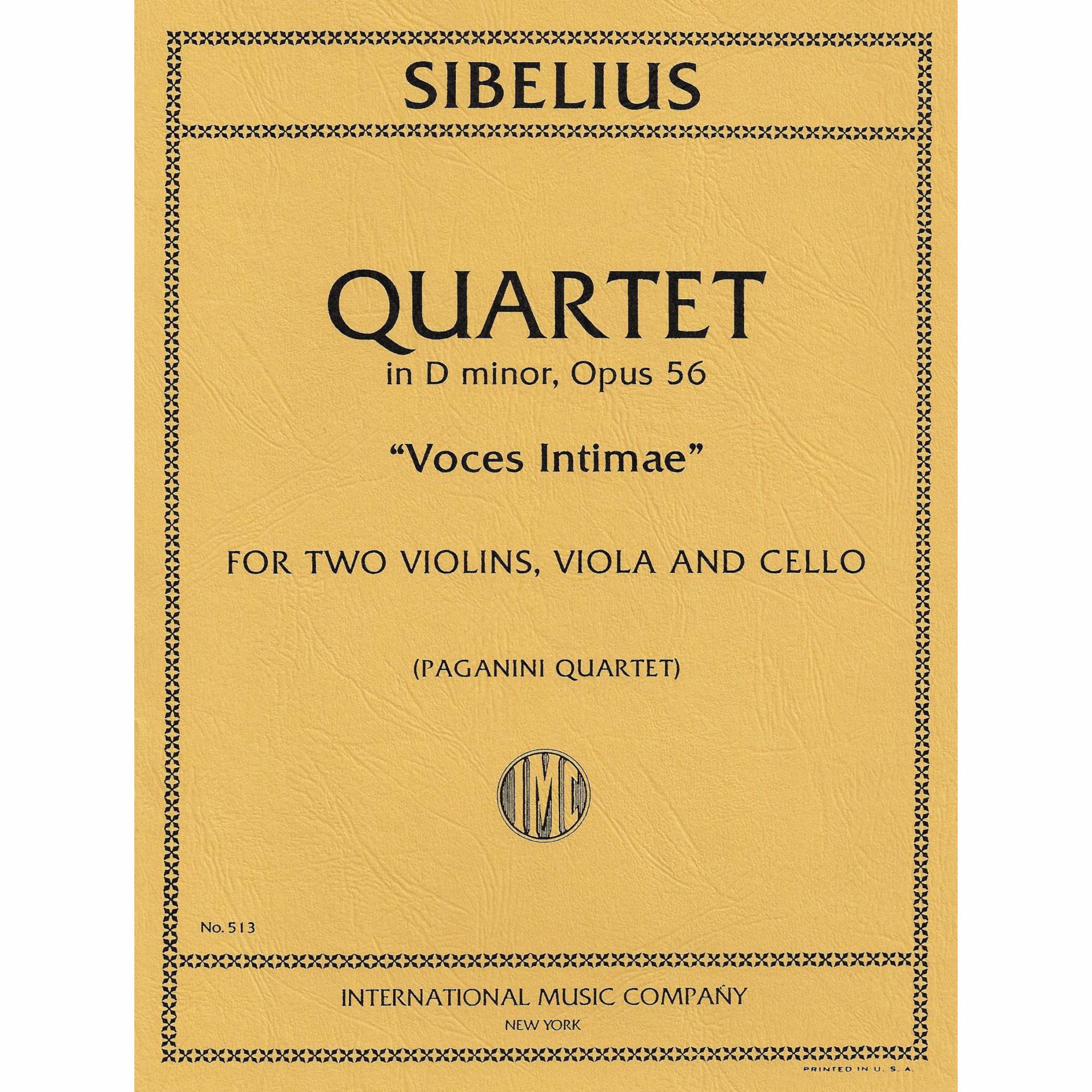 Sibelius -- String Quartet in D Minor, Op. 56 (Voces Intimae) 