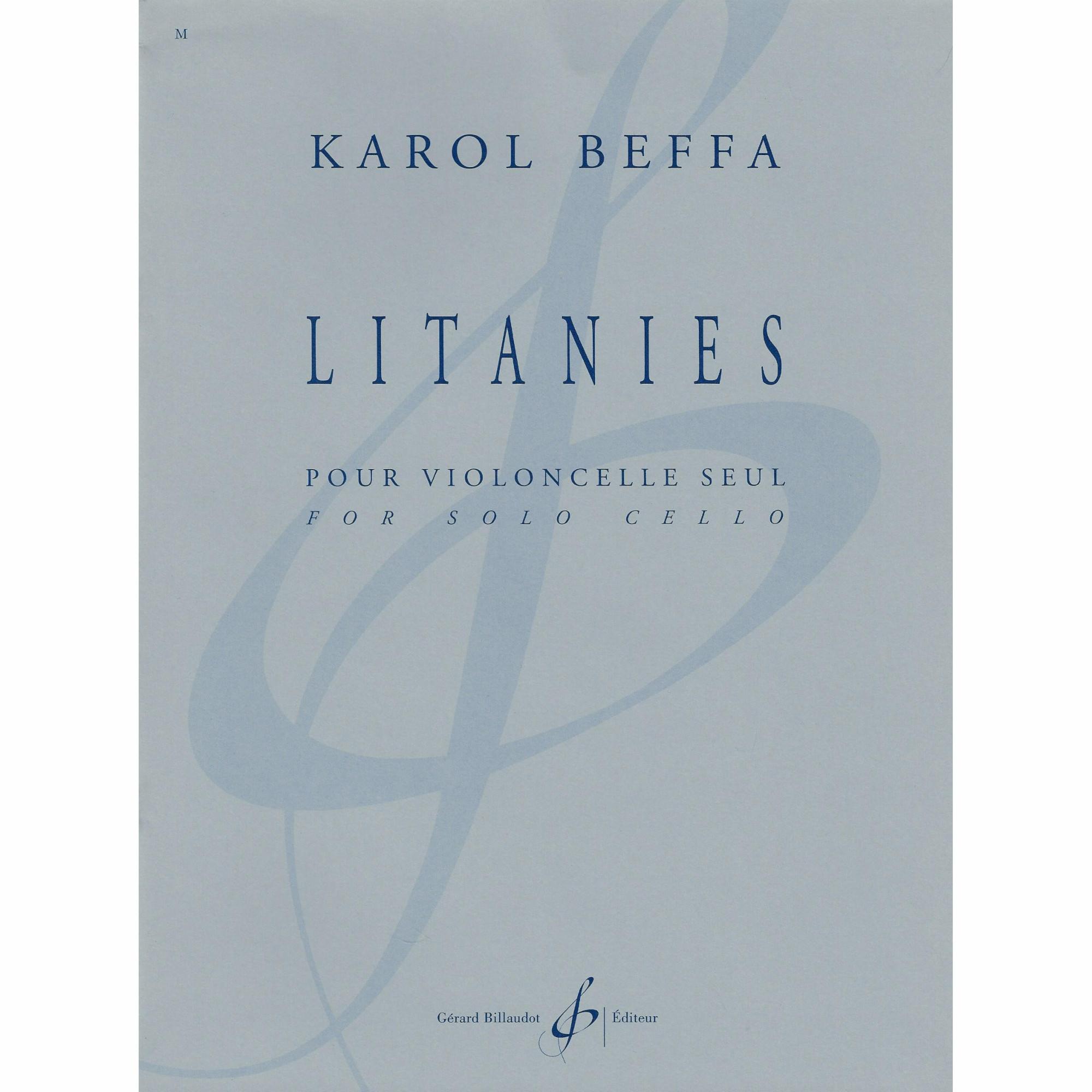 Beffa -- Litanies for Solo Cello