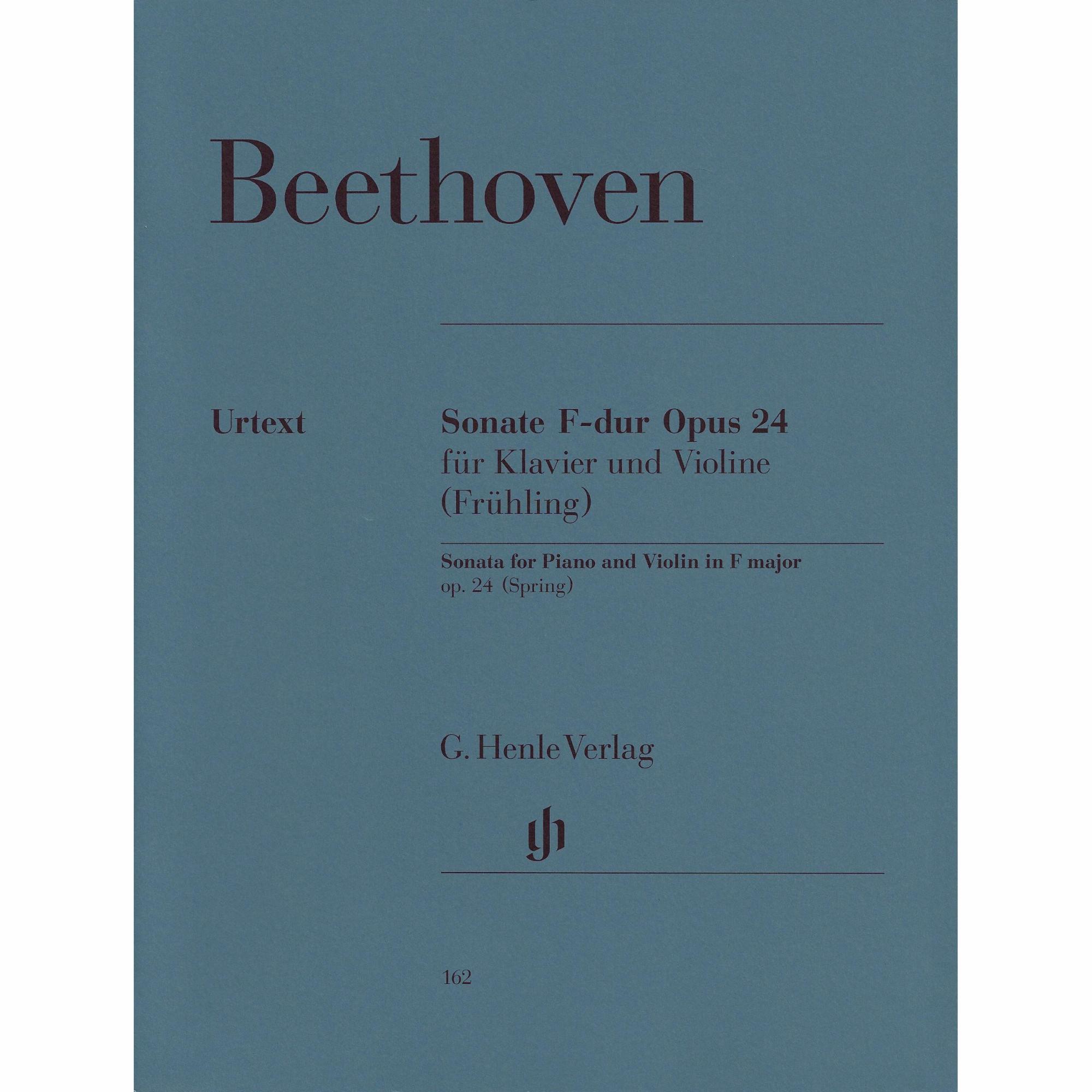 Beethoven -- Sonata in F Major, Op. 24  (Spring) for Violin and Piano