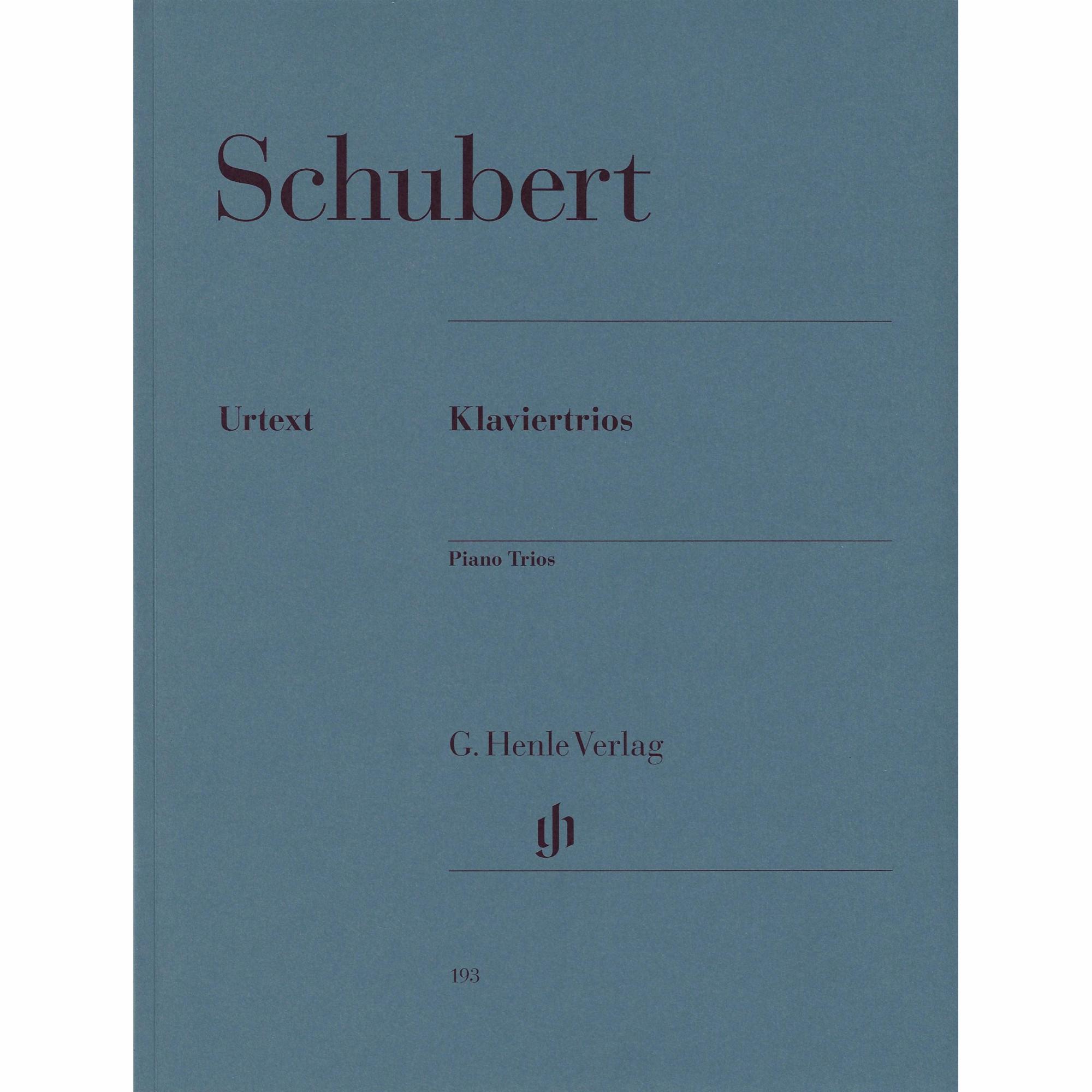 Schubert -- Piano Trios