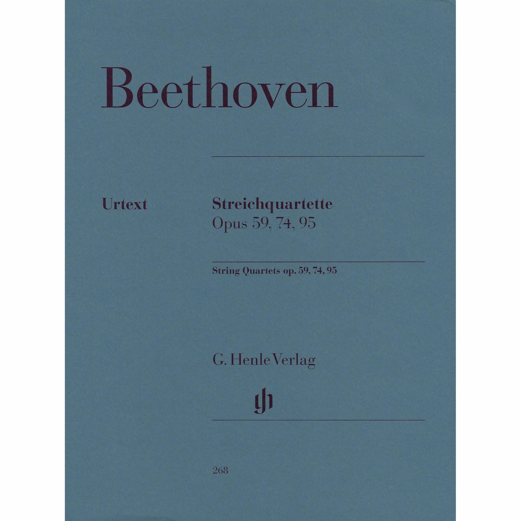Beethoven -- String Quartets, Opp. 59, 74 & 95