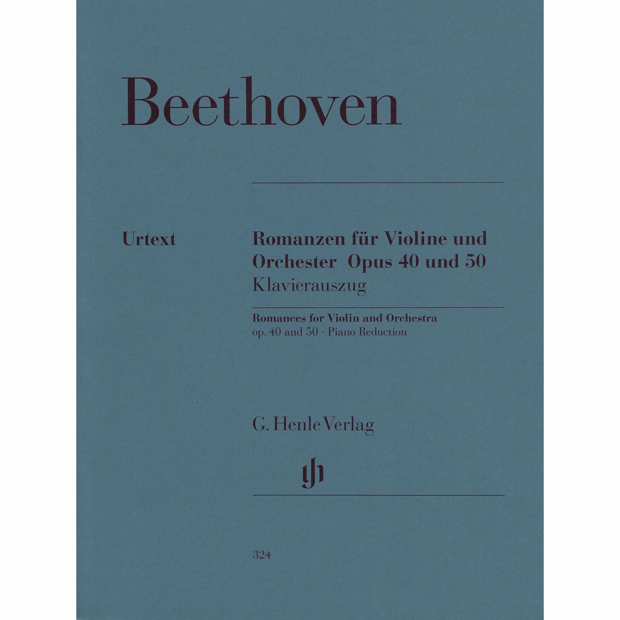 Beethoven -- Romances, Op. 40 and 50 for Violin and Piano