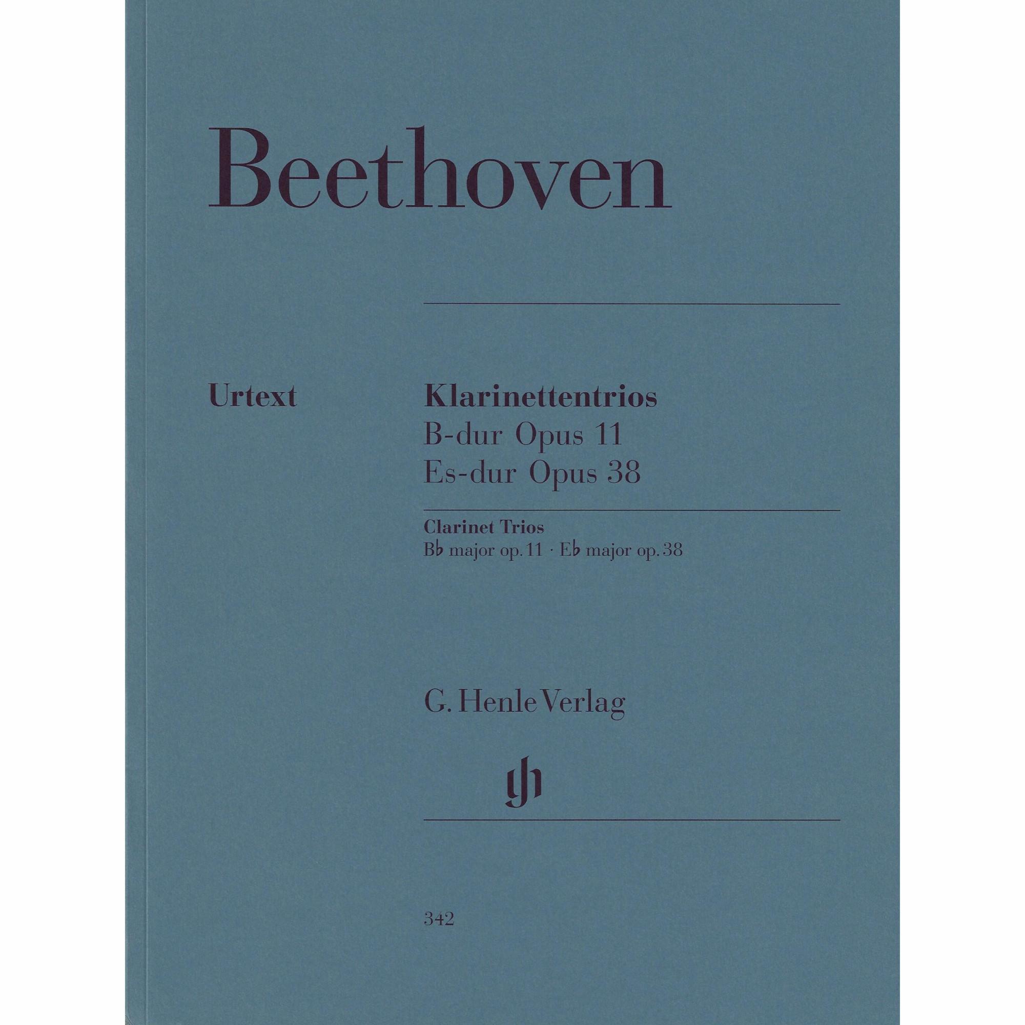 Beethoven -- Clarinet Trios, Opp. 11 & 38