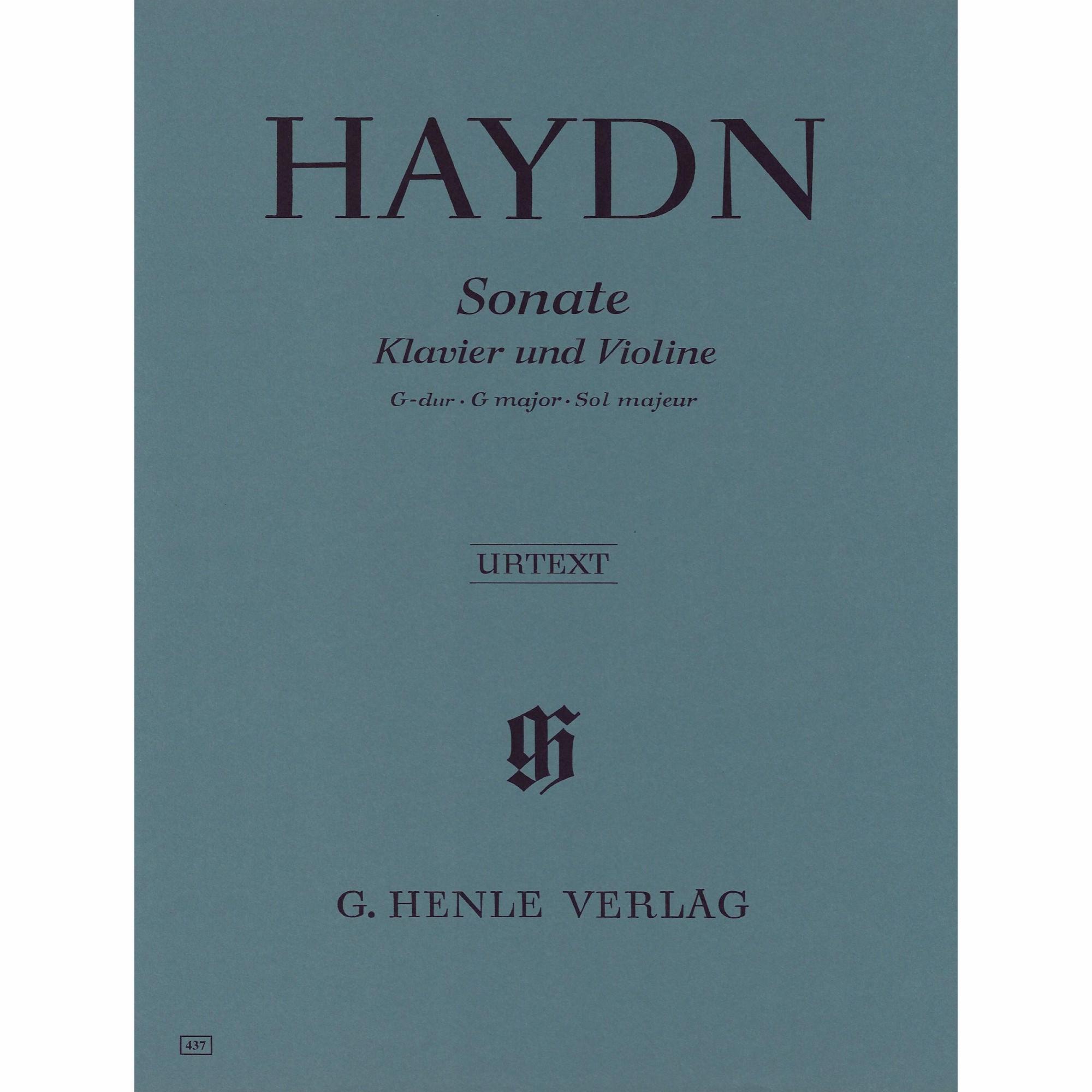 Haydn -- Sonata in G Major for Violin and Piano