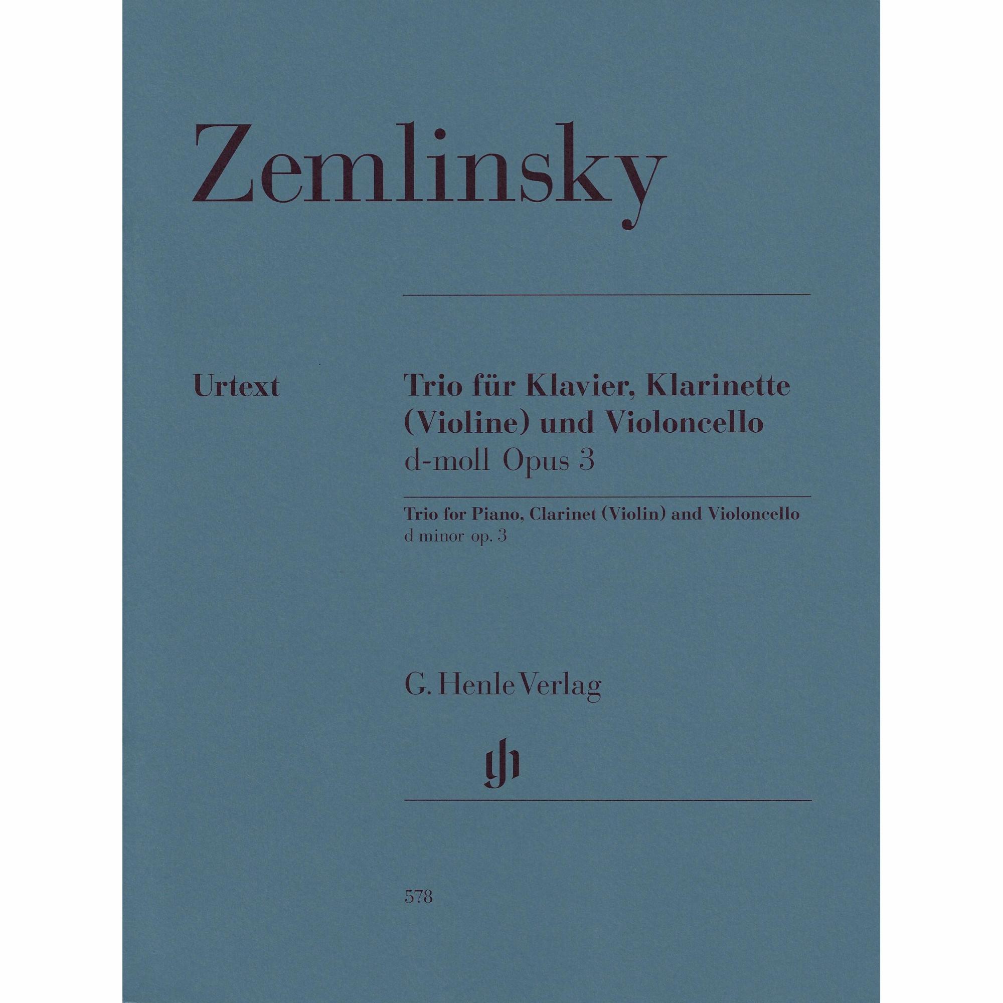 Zemlinsky -- Clarinet Trio in D Minor, Op. 3