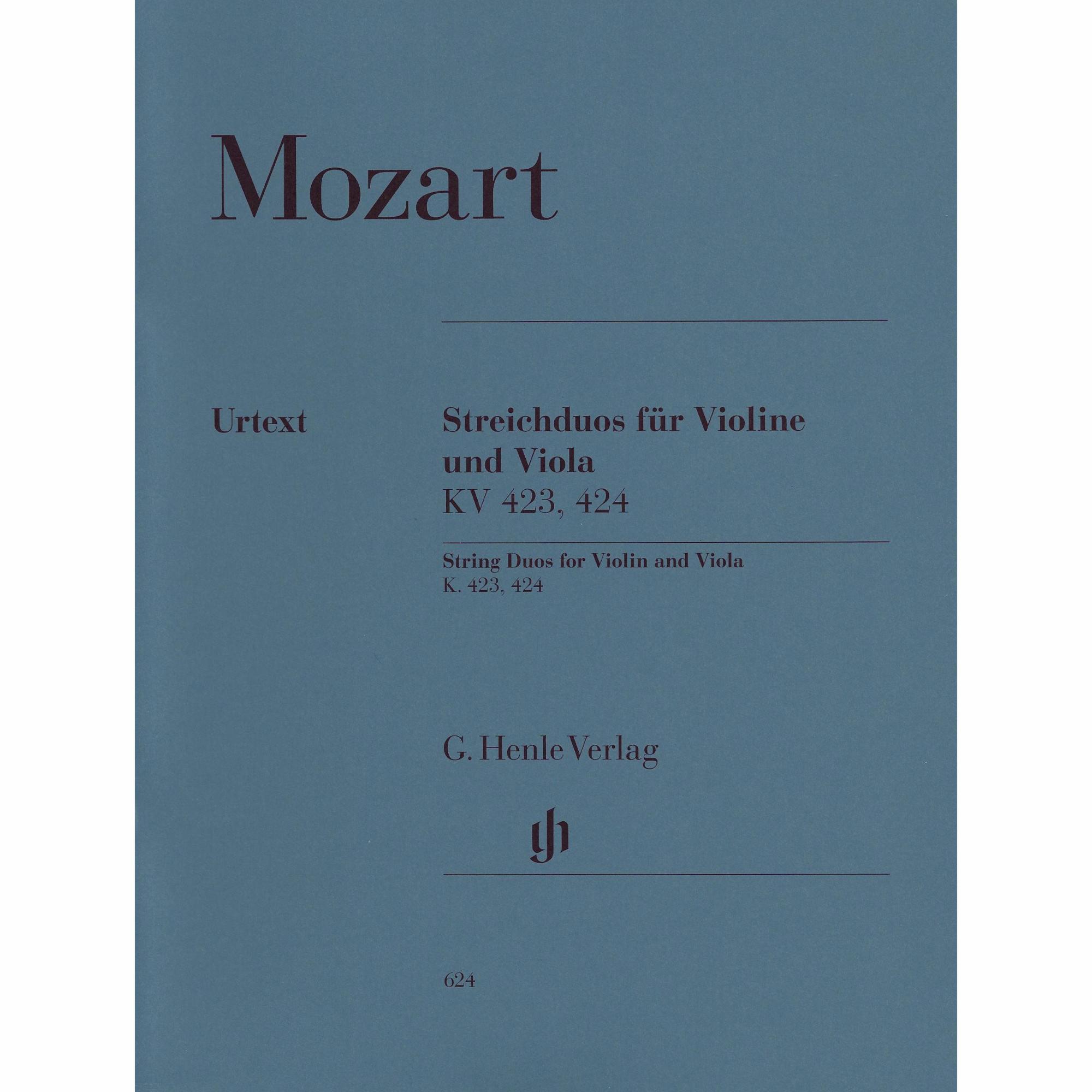 Mozart -- String Duos, K. 423 & 424 for Violin and Viola