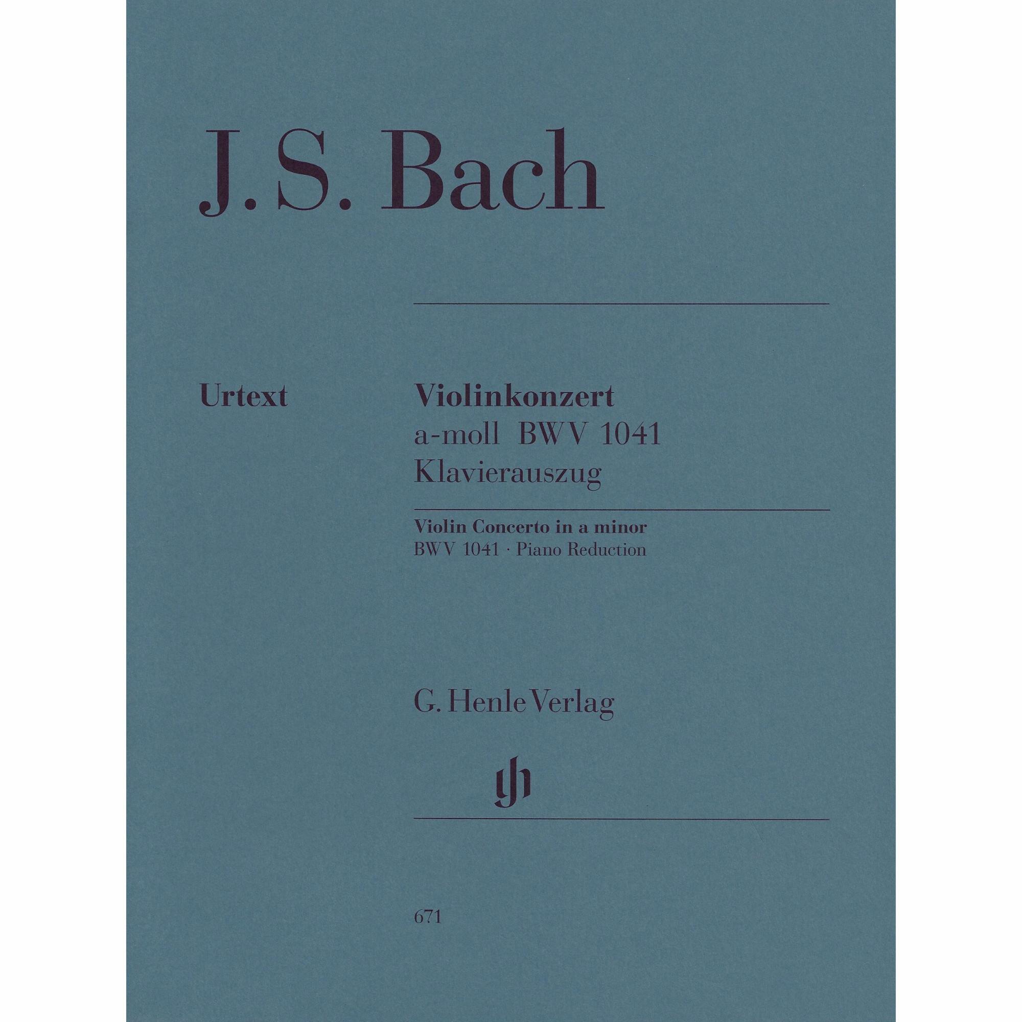 Bach -- Violin Concerto in A Minor, BWV 1041